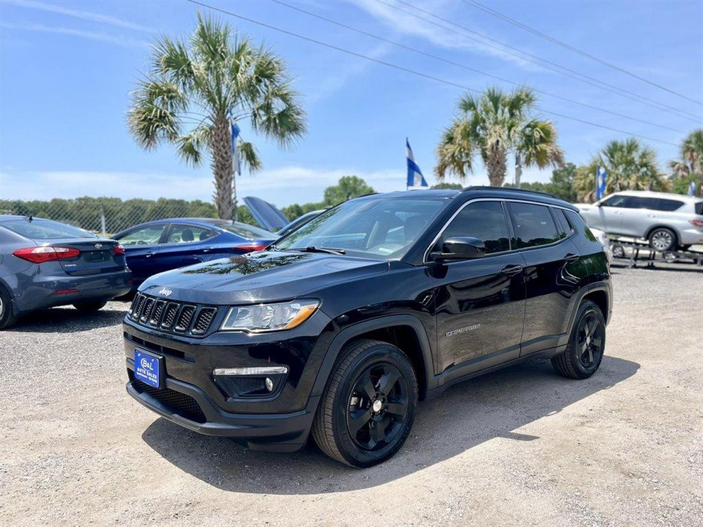 2018 Black /Black Jeep Compass (3C4NJCBB5JT) with an 2.4l I-4 MPI Sohc 2.4l engine, Automatic transmission, located at 745 East Steele Rd., West Columbia, SC, 29170, (803) 755-9148, 33.927212, -81.148483 - Special Internet Price! 2018 Jeep Compass Latitude with Bluetooth, AM/FM radio, Push to start, Cruise control, Automatic air conditioning, Keyless entry, Leather interior, Powered driver seat, Powered windows, Powered door locks, Plus more! - Photo#0