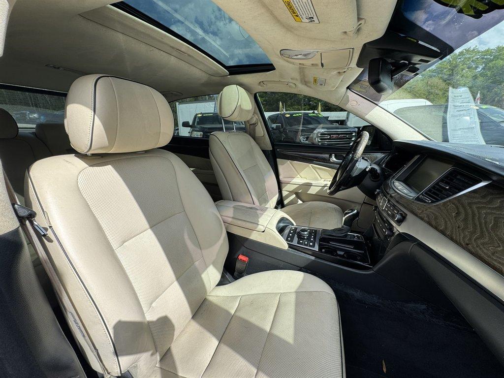 2014 Black /Taupe Hyundai Equus (KMHGH4JH5EU) with an 5.0l V8 DI Dohc Cvvt 5.0l engine, Automatic transmission, located at 745 East Steele Rd., West Columbia, SC, 29170, (803) 755-9148, 33.927212, -81.148483 - Photo#28