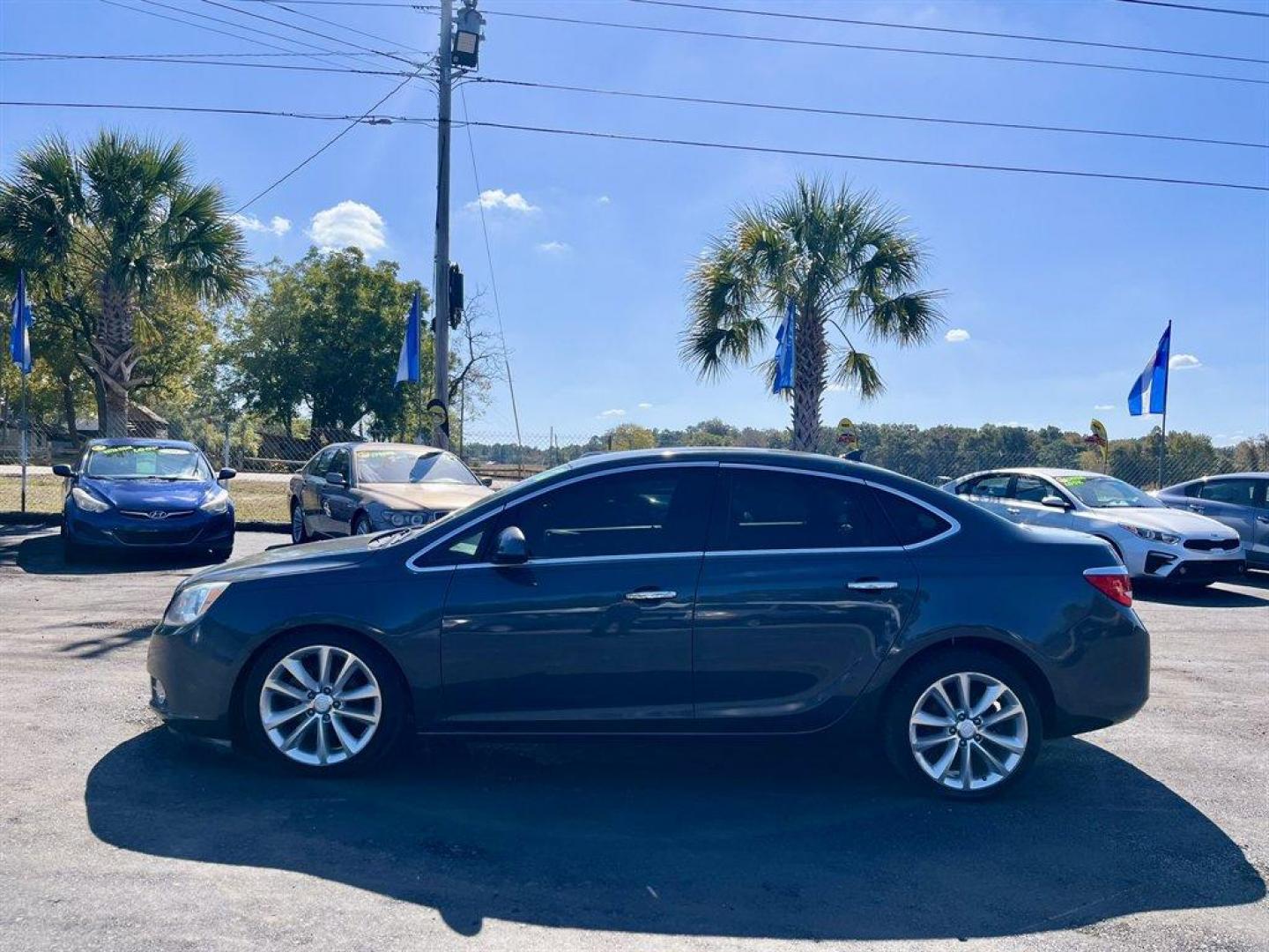 2012 Grey /Grey Buick Verano (1G4PP5SK5C4) with an 2.4l I-4 DI Dohc 2.4l engine, Automatic transmission, located at 745 East Steele Rd., West Columbia, SC, 29170, (803) 755-9148, 33.927212, -81.148483 - Special Internet Price! 2012 Buick Verano With AM/FM/SiriusXM stereo, 7 color LED touch screen, Cruise control, Dual-zone automatic air conditioning, Leather interior, Remote keyless entry, Rear 60-40 split-folding, Powered windows, Powered door locks, Plus more! - Photo#1