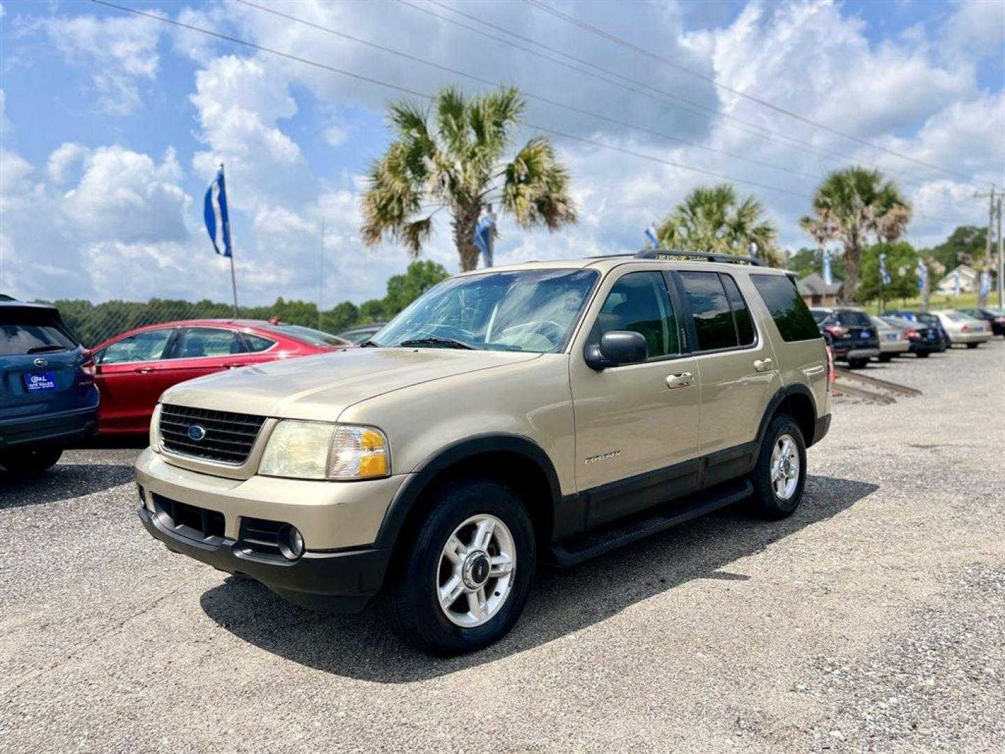 2002 Gold /Grey Ford Explorer (1FMZU73E52U) with an 4.0l V6 EFI Sohc 4.0l engine, Automatic transmission, located at 745 East Steele Rd., West Columbia, SC, 29170, (803) 755-9148, 33.927212, -81.148483 - Special Internet Price! 2002 Ford Explorer XLT with AM/FM radio, Cruise control, Air conditioning, Cloth interior, 3rd row seating, Keyless entry, Powered windows, Powered door locks, Plus more! - Photo#0