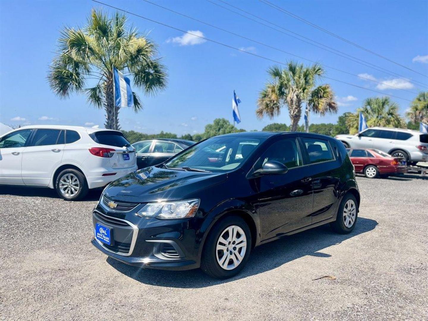 2020 Black /Grey Chevrolet Sonic (1G1JG6SB4L4) with an 1.4l I-4 MFI Dohc T/C 1.4 engine, Automatic transmission, located at 745 East Steele Rd., West Columbia, SC, 29170, (803) 755-9148, 33.927212, -81.148483 - Special Internet Price! 2020 Chevrolet Sonic LT with AM/FM radio, Backup camera, Cruise control, Cloth interior, Hatchback, Manual air conditioning, Manual windows, Powered door locks, Plus more! - Photo#0