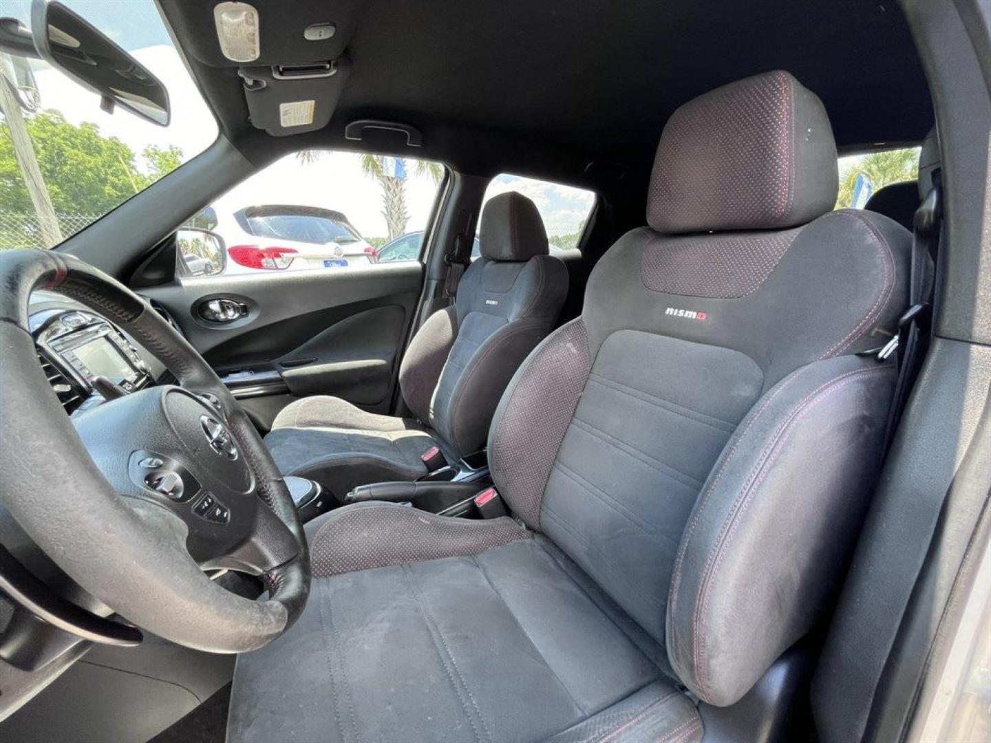 2015 Silver /Black Nissan Juke (JN8AF5MV4FT) with an 1.6l I-4 DI Dohc T/C 1.6l engine, Automatic transmission, located at 745 East Steele Rd., West Columbia, SC, 29170, (803) 755-9148, 33.927212, -81.148483 - Special Internet Price! 2015 Nissan Juke Nismo with Bluetooth, AM/FM radio, Cruise control, Backup camera with satellite view, Navigation, Manual air conditioning, Push to start, Keyless entry, Black cloth interior, Powered windows, Powered door locks, Plus more! - Photo#19