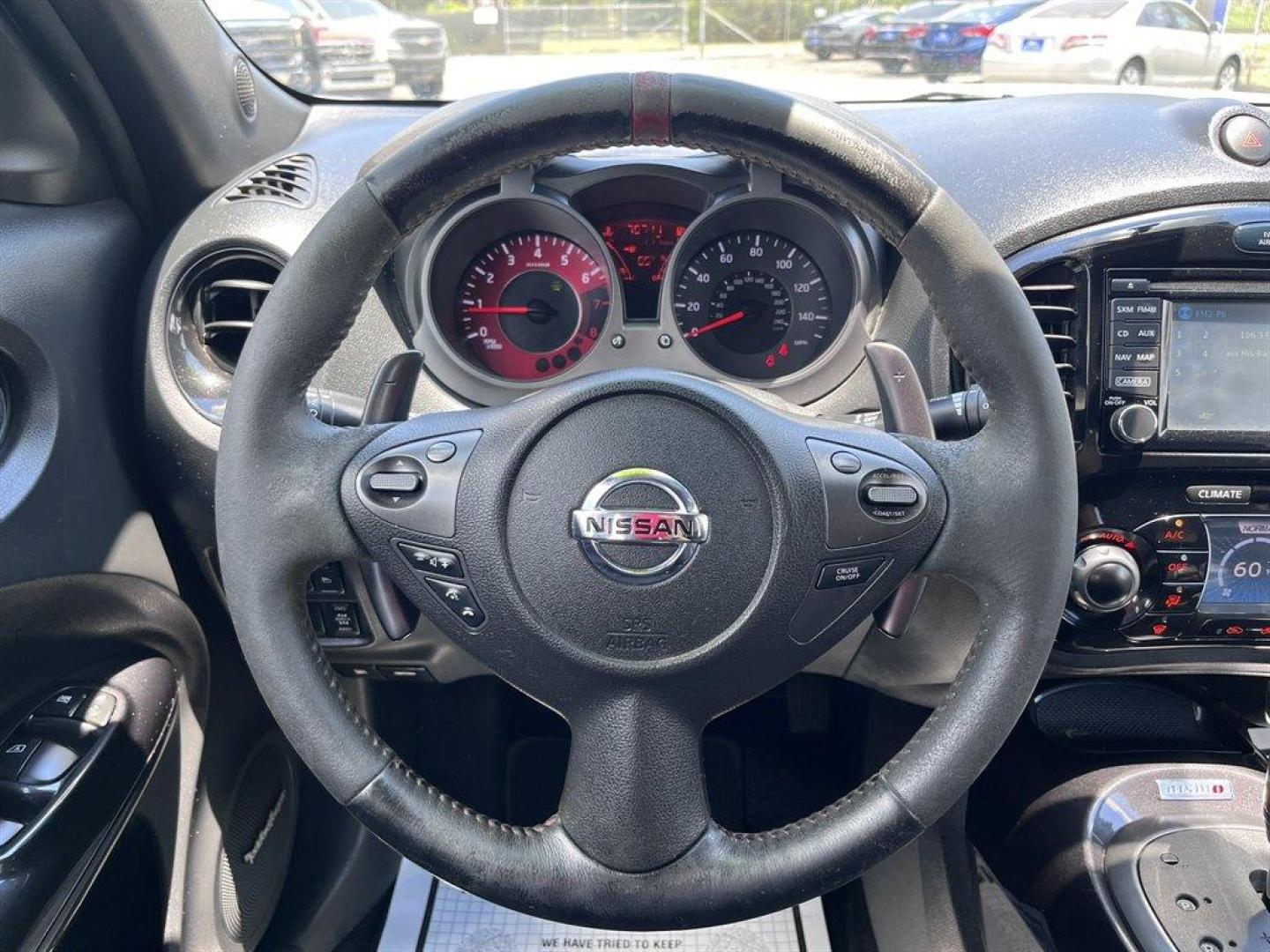 2015 Silver /Black Nissan Juke (JN8AF5MV4FT) with an 1.6l I-4 DI Dohc T/C 1.6l engine, Automatic transmission, located at 745 East Steele Rd., West Columbia, SC, 29170, (803) 755-9148, 33.927212, -81.148483 - Special Internet Price! 2015 Nissan Juke Nismo with Bluetooth, AM/FM radio, Cruise control, Backup camera with satellite view, Navigation, Manual air conditioning, Push to start, Keyless entry, Black cloth interior, Powered windows, Powered door locks, Plus more! - Photo#6