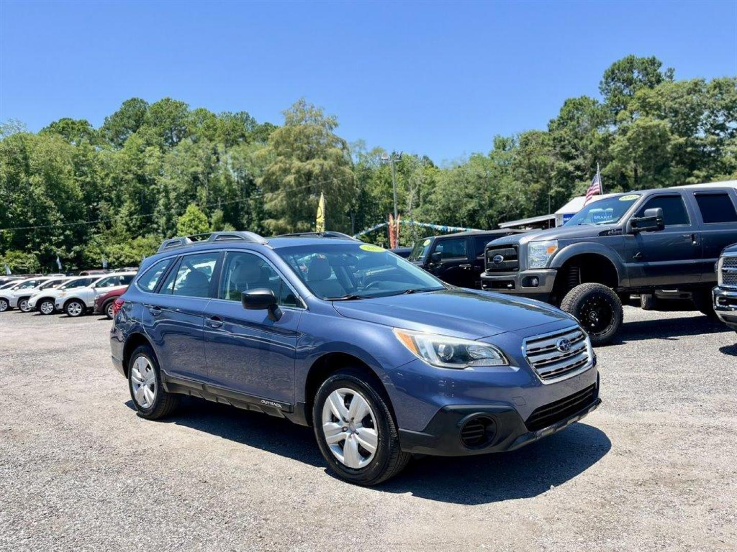 2015 Blue /Tan Subaru Outback (4S4BSAAC7F3) with an 2.5l H-4 MPI Sohc 2.5l engine, Automatic transmission, located at 745 East Steele Rd., West Columbia, SC, 29170, (803) 755-9148, 33.927212, -81.148483 - Special Internet Price! 2015 Subaru Outback Base with AM/FM, Cruise control, Backup camera, Keyless entry, Air conditioning, Cloth interior, Powered windows, Powered door locks, Plus more! - Photo#3