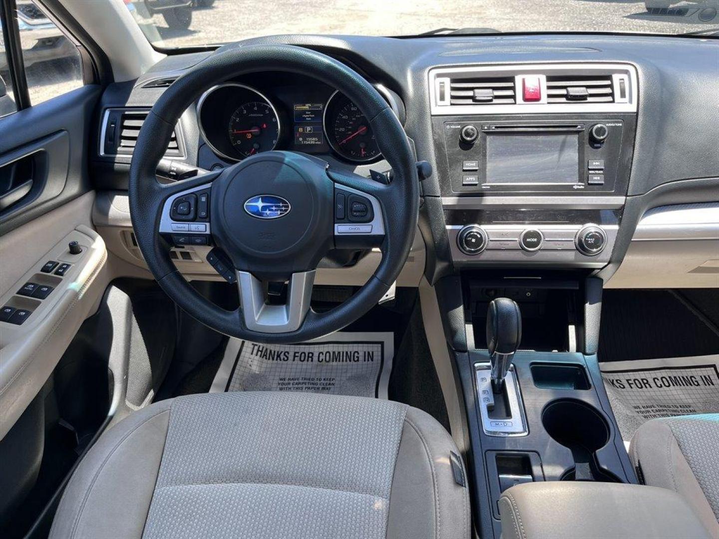 2015 Blue /Tan Subaru Outback (4S4BSAAC7F3) with an 2.5l H-4 MPI Sohc 2.5l engine, Automatic transmission, located at 745 East Steele Rd., West Columbia, SC, 29170, (803) 755-9148, 33.927212, -81.148483 - Special Internet Price! 2015 Subaru Outback Base with AM/FM, Cruise control, Backup camera, Keyless entry, Air conditioning, Cloth interior, Powered windows, Powered door locks, Plus more! - Photo#4