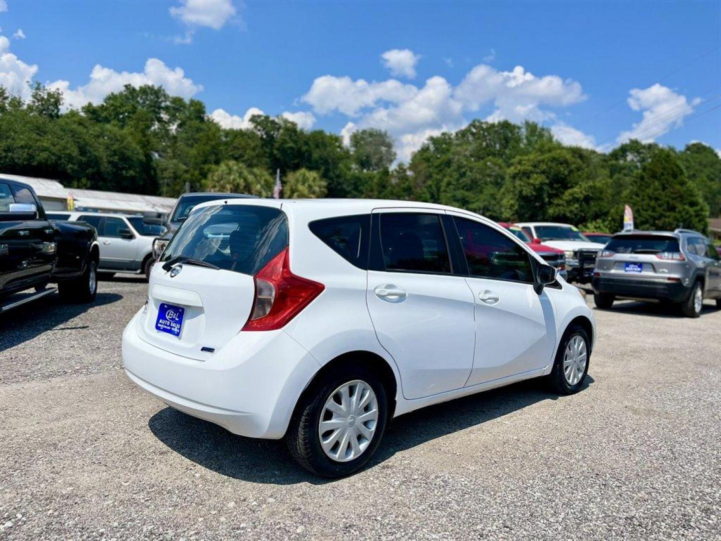 2015 White /Black Nissan Versa Note (3N1CE2CP6FL) with an 1.6l I-4 Smpi Dohc Cvtcs engine, Automatic transmission, located at 745 East Steele Rd., West Columbia, SC, 29170, (803) 755-9148, 33.927212, -81.148483 - Special Internet Price! 2015 Nissan Versa Note with AM/FM radio, Cruise control, Cloth interior, Hatchback, Powered windows, Powered doors, Plus more! - Photo#2