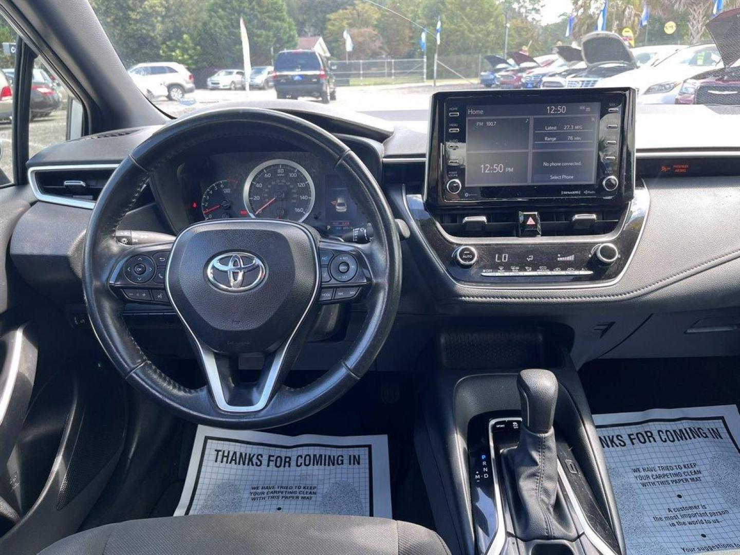 2021 Silver /Black Toyota Corolla (5YFP4MCE1MP) with an 2.0l I-4 DI Dohc 2.0l engine, Automatic transmission, located at 745 East Steele Rd., West Columbia, SC, 29170, (803) 755-9148, 33.927212, -81.148483 - Special Internet Price! 2021 Toyota Corolla with AM/FM radio, Auto air condition, Cruise control, Sunroof, Backup camera, Cloth interior, Push to start, Keyless entry, Powered windows, Powered door locks, Plus more! - Photo#7