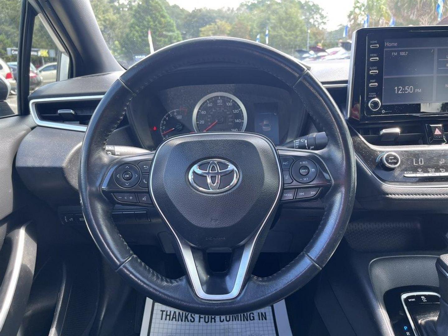 2021 Silver /Black Toyota Corolla (5YFP4MCE1MP) with an 2.0l I-4 DI Dohc 2.0l engine, Automatic transmission, located at 745 East Steele Rd., West Columbia, SC, 29170, (803) 755-9148, 33.927212, -81.148483 - Special Internet Price! 2021 Toyota Corolla with AM/FM radio, Auto air condition, Cruise control, Sunroof, Backup camera, Cloth interior, Push to start, Keyless entry, Powered windows, Powered door locks, Plus more! - Photo#8