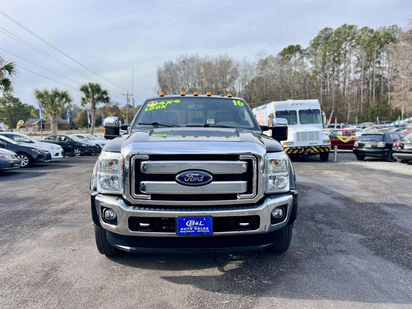 2016 Black /Black Ford F450sd (1FT8W4DT2GE) with an 6.7l V8 DI OHC Tdsl 6.7l engine, Automatic transmission, located at 745 East Steele Rd., West Columbia, SC, 29170, (803) 755-9148, 33.927212, -81.148483 - Photo#4