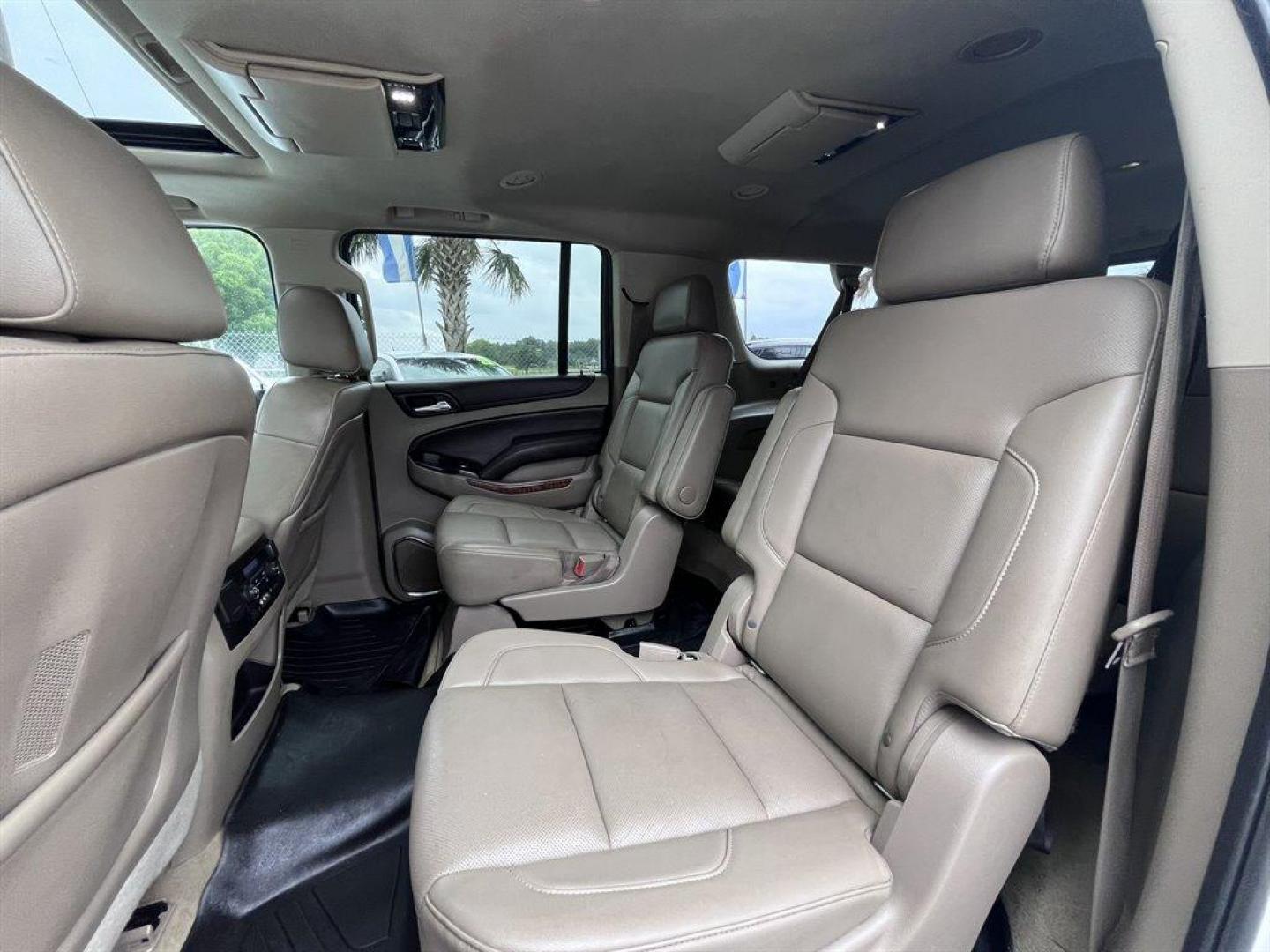 2015 White /Taupe Chevrolet Suburban (1GNSKKKC2FR) with an 5.3l V8 DI VVT Flex 5.3l engine, Automatic transmission, located at 745 East Steele Rd., West Columbia, SC, 29170, (803) 755-9148, 33.927212, -81.148483 - Special Internet Price! 2015 Chevrolet Suburban 1500 LTZ with Bluetooth, Backup camera, Other Apps, Cruise control, Sunroof, Leather interior, Powered driver seat, 3rd row seating, Dual rear entertainment, Powered liftgate, Powered windows, Powered door locks, Plus more! - Photo#24