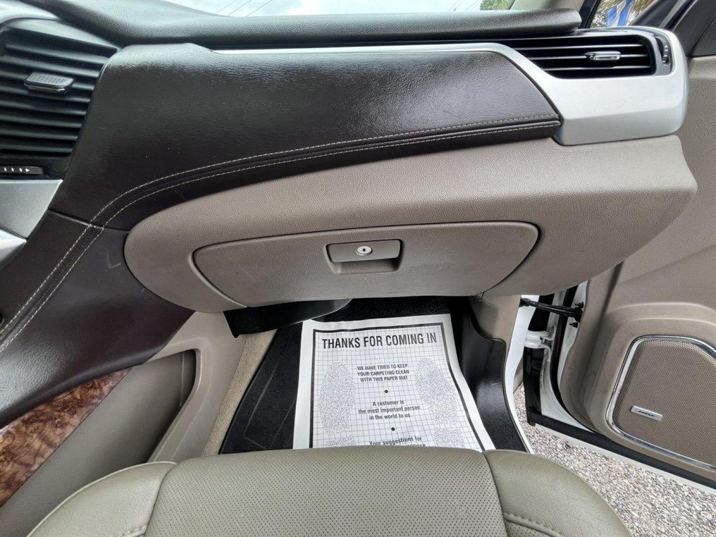 2015 White /Taupe Chevrolet Suburban (1GNSKKKC2FR) with an 5.3l V8 DI VVT Flex 5.3l engine, Automatic transmission, located at 745 East Steele Rd., West Columbia, SC, 29170, (803) 755-9148, 33.927212, -81.148483 - Special Internet Price! 2015 Chevrolet Suburban 1500 LTZ with Bluetooth, Backup camera, Other Apps, Cruise control, Sunroof, Leather interior, Powered driver seat, 3rd row seating, Dual rear entertainment, Powered liftgate, Powered windows, Powered door locks, Plus more! - Photo#35