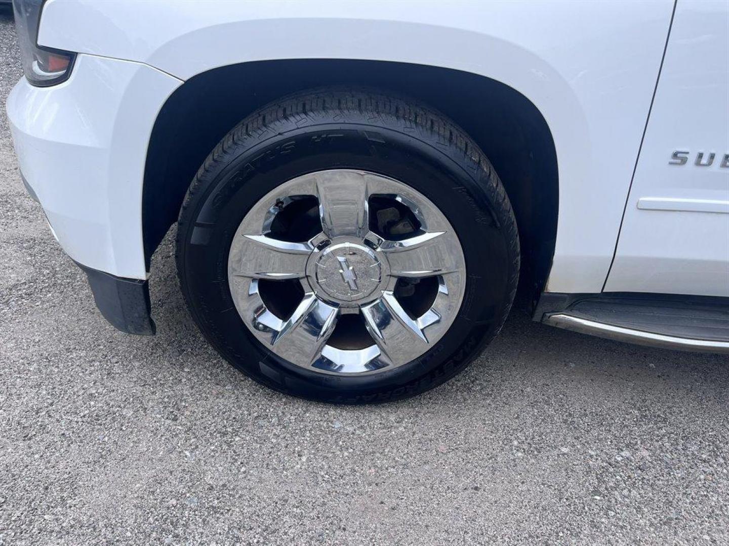 2015 White /Taupe Chevrolet Suburban (1GNSKKKC2FR) with an 5.3l V8 DI VVT Flex 5.3l engine, Automatic transmission, located at 745 East Steele Rd., West Columbia, SC, 29170, (803) 755-9148, 33.927212, -81.148483 - Special Internet Price! 2015 Chevrolet Suburban 1500 LTZ with Bluetooth, Backup camera, Other Apps, Cruise control, Sunroof, Leather interior, Powered driver seat, 3rd row seating, Dual rear entertainment, Powered liftgate, Powered windows, Powered door locks, Plus more! - Photo#44