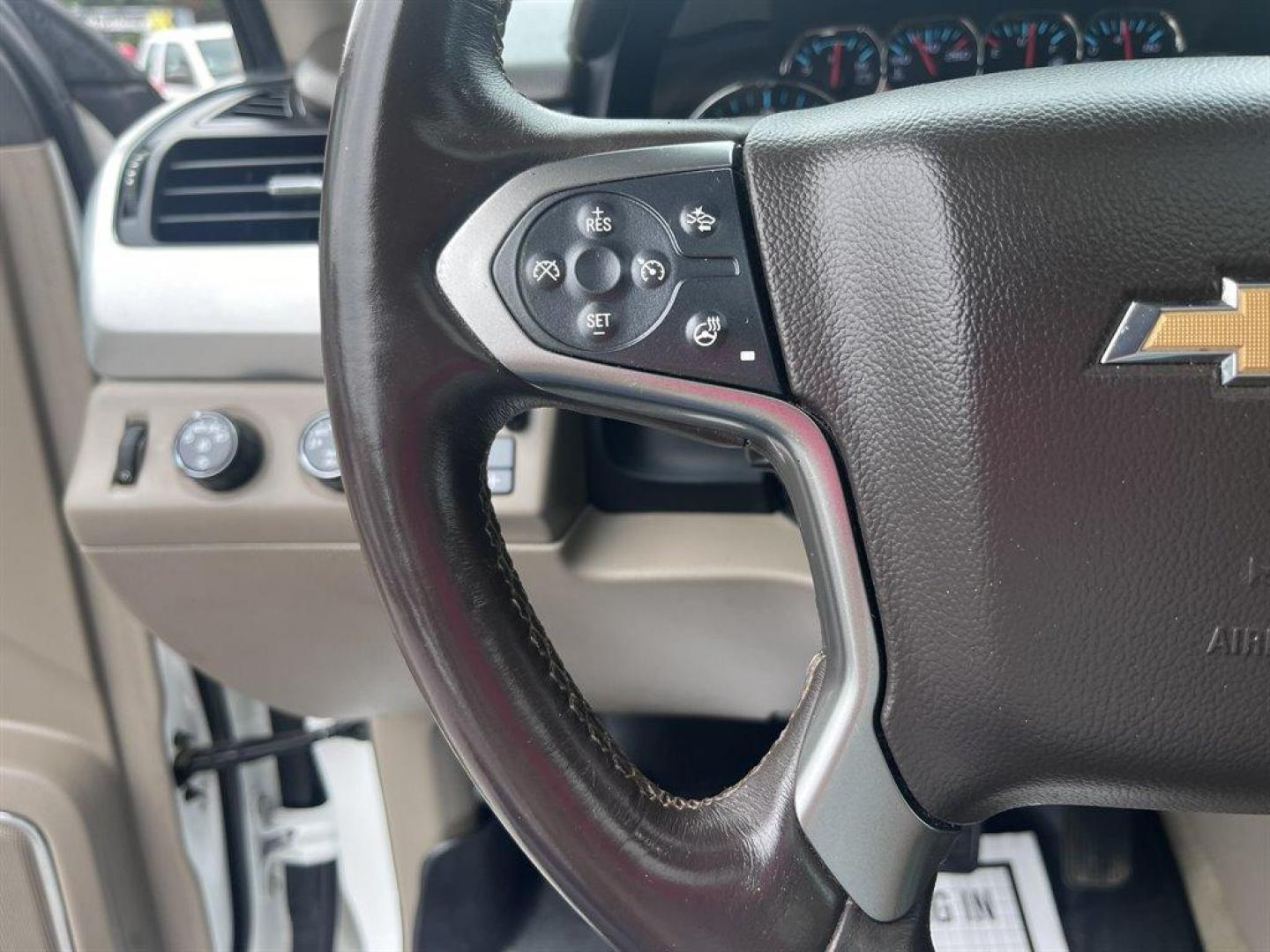 2015 White /Taupe Chevrolet Suburban (1GNSKKKC2FR) with an 5.3l V8 DI VVT Flex 5.3l engine, Automatic transmission, located at 745 East Steele Rd., West Columbia, SC, 29170, (803) 755-9148, 33.927212, -81.148483 - Special Internet Price! 2015 Chevrolet Suburban 1500 LTZ with Bluetooth, Backup camera, Other Apps, Cruise control, Sunroof, Leather interior, Powered driver seat, 3rd row seating, Dual rear entertainment, Powered liftgate, Powered windows, Powered door locks, Plus more! - Photo#6