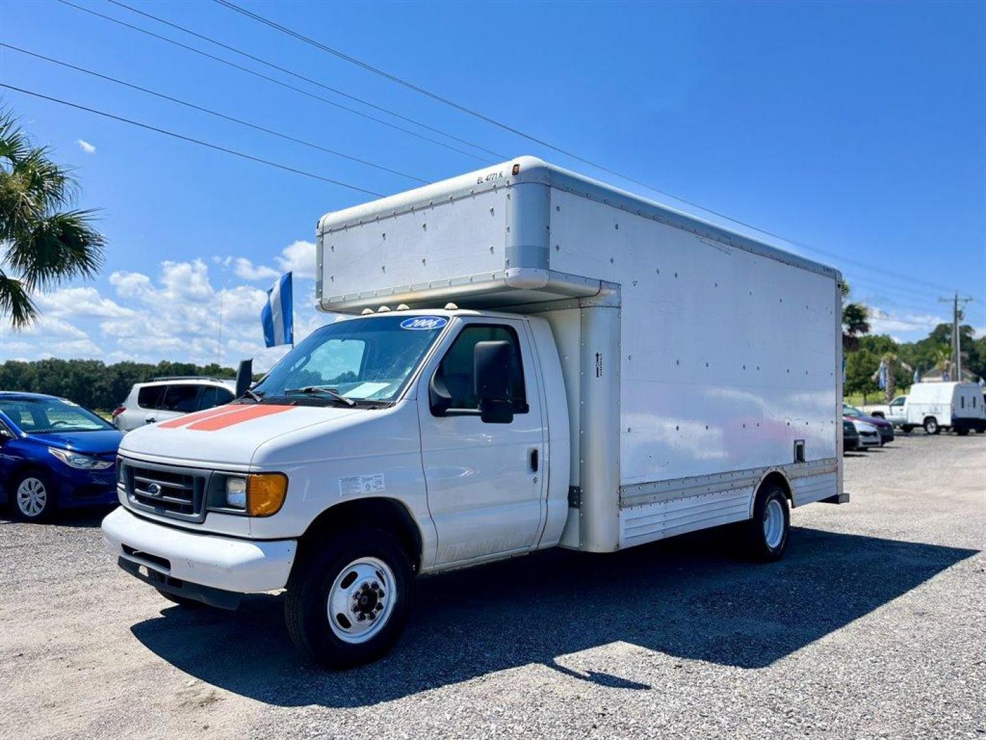 2006 White /Grey Ford Commercial Vans (1FDXE45S66H) with an 6.8l V10 EFI 6.8l engine, Automatic transmission, located at 745 East Steele Rd., West Columbia, SC, 29170, (803) 755-9148, 33.927212, -81.148483 - Special Internet Price! 2006 Ford E-450 - Photo#0