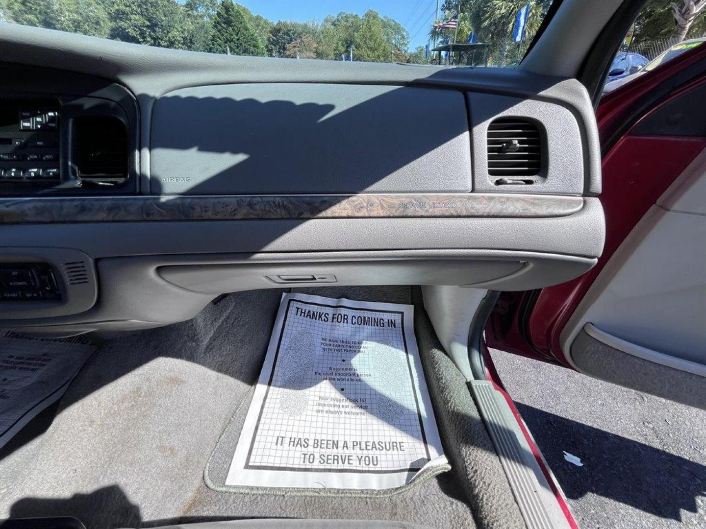 2000 Burgundy /Grey Ford Crown Victoria (2FAFP74W2YX) with an 4.6l V8 EFI Sohc 4.6l engine, Automatic transmission, located at 745 East Steele Rd., West Columbia, SC, 29170, (803) 755-9148, 33.927212, -81.148483 - Special Internet Price! 2000 Ford Crown Victoria LX with AM/FM stereo, Remote keyless entry, Air conditioning, Leather interior, Powered front seats, Powered windows, Powered door locks, Plus more! - Photo#24