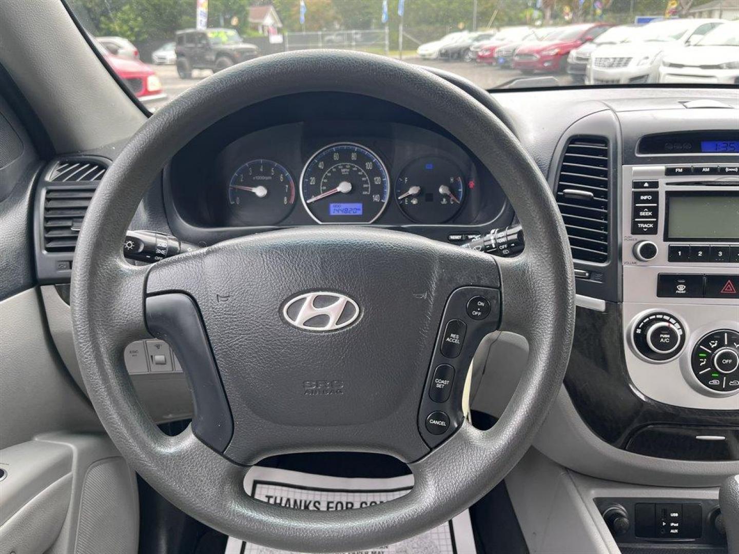 2009 Grey /Grey Hyundai Santa FE (5NMSG13D49H) with an 2.7l V6 MPI Dohc 2.7l engine, Automatic transmission, located at 745 East Steele Rd., West Columbia, SC, 29170, (803) 755-9148, 33.927212, -81.148483 - Special Internet Price! 2009 Hyundai Santa Fe GLS with AM/FM radio, Cruise control, Manual air conditioning, Cloth interior, Power windows, Powered door locks, Plus more! - Photo#5