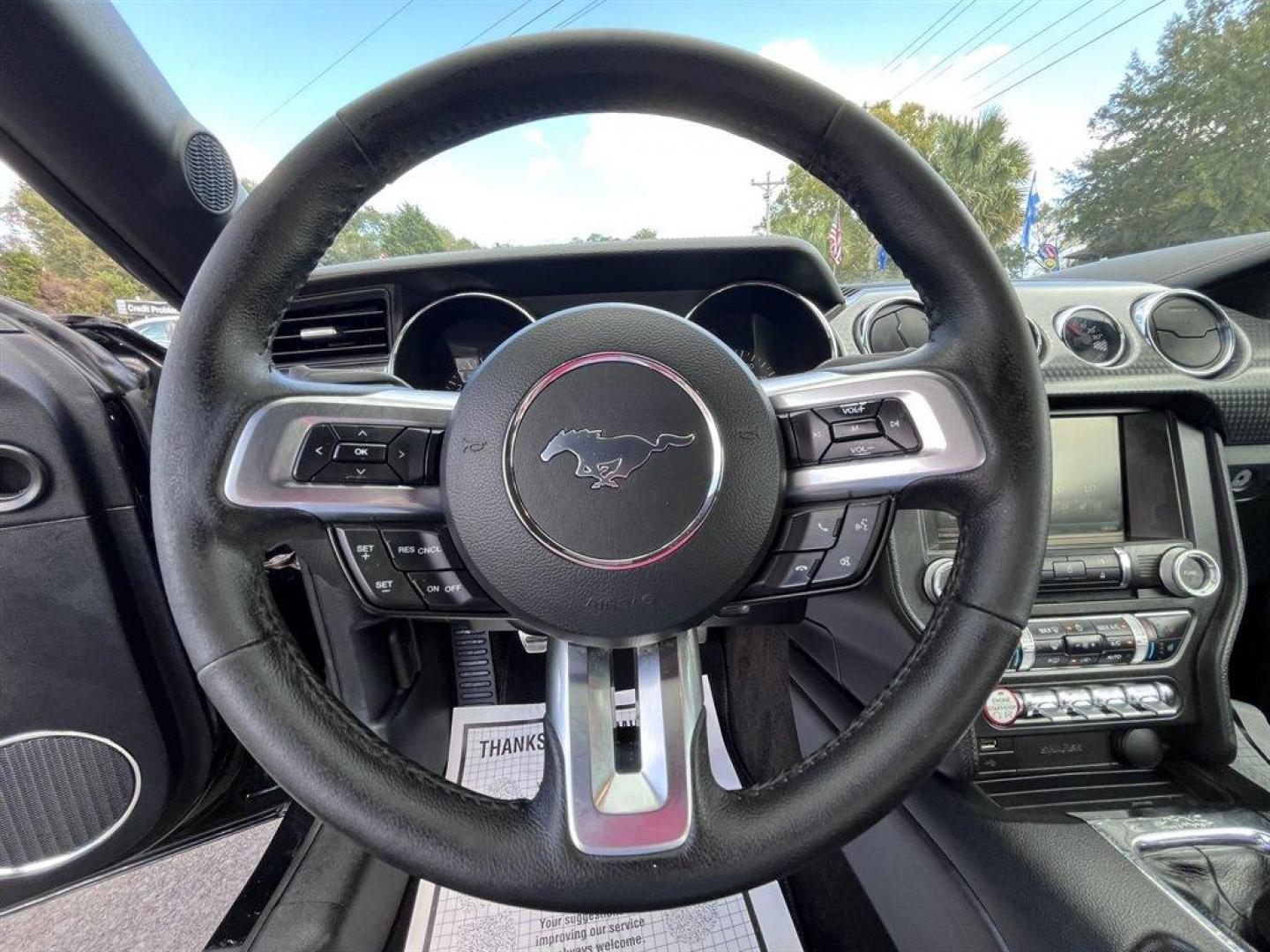 2015 Black /Black Ford Mustang (1FA6P8TH1F5) with an 2.3l I-4 DI Dohc Ecoboost engine, Manual transmission, located at 745 East Steele Rd., West Columbia, SC, 29170, (803) 755-9148, 33.927212, -81.148483 - Special Internet Price! 2015 Ford Mustang With AM/FM Stereo, 2 LCD Monitors In The Front, Manual Air Conditioning, Remote Keyless Entry, Front Bucket Seats, Leather Interior, Manual Transmission, Powered Windows, Powered Door Locks, Plus More! - Photo#9