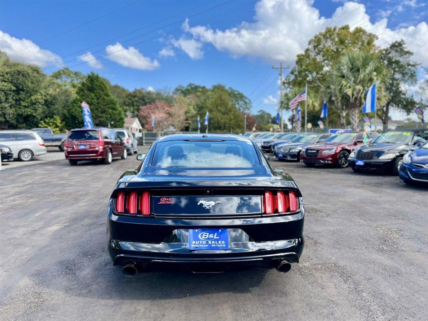 2015 Black /Black Ford Mustang (1FA6P8TH1F5) with an 2.3l I-4 DI Dohc Ecoboost engine, Manual transmission, located at 745 East Steele Rd., West Columbia, SC, 29170, (803) 755-9148, 33.927212, -81.148483 - Special Internet Price! 2015 Ford Mustang With AM/FM Stereo, 2 LCD Monitors In The Front, Manual Air Conditioning, Remote Keyless Entry, Front Bucket Seats, Leather Interior, Manual Transmission, Powered Windows, Powered Door Locks, Plus More! - Photo#3