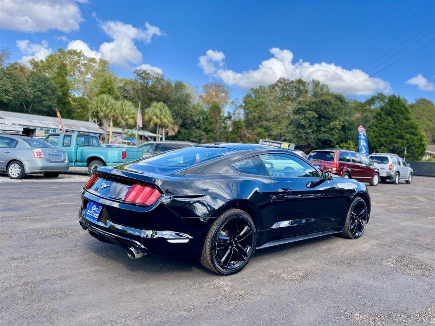 2015 Black /Black Ford Mustang (1FA6P8TH1F5) with an 2.3l I-4 DI Dohc Ecoboost engine, Manual transmission, located at 745 East Steele Rd., West Columbia, SC, 29170, (803) 755-9148, 33.927212, -81.148483 - Special Internet Price! 2015 Ford Mustang With AM/FM Stereo, 2 LCD Monitors In The Front, Manual Air Conditioning, Remote Keyless Entry, Front Bucket Seats, Leather Interior, Manual Transmission, Powered Windows, Powered Door Locks, Plus More! - Photo#5