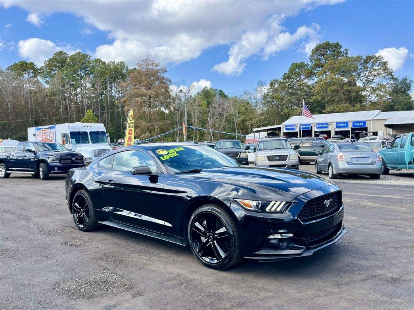 2015 Black /Black Ford Mustang (1FA6P8TH1F5) with an 2.3l I-4 DI Dohc Ecoboost engine, Manual transmission, located at 745 East Steele Rd., West Columbia, SC, 29170, (803) 755-9148, 33.927212, -81.148483 - Special Internet Price! 2015 Ford Mustang With AM/FM Stereo, 2 LCD Monitors In The Front, Manual Air Conditioning, Remote Keyless Entry, Front Bucket Seats, Leather Interior, Manual Transmission, Powered Windows, Powered Door Locks, Plus More! - Photo#6