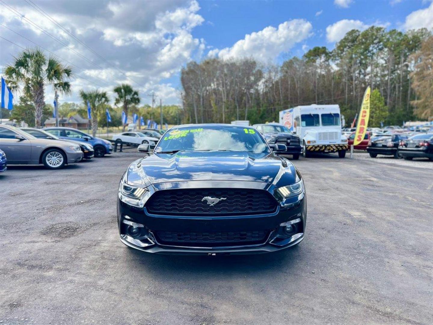 2015 Black /Black Ford Mustang (1FA6P8TH1F5) with an 2.3l I-4 DI Dohc Ecoboost engine, Manual transmission, located at 745 East Steele Rd., West Columbia, SC, 29170, (803) 755-9148, 33.927212, -81.148483 - Special Internet Price! 2015 Ford Mustang With AM/FM Stereo, 2 LCD Monitors In The Front, Manual Air Conditioning, Remote Keyless Entry, Front Bucket Seats, Leather Interior, Manual Transmission, Powered Windows, Powered Door Locks, Plus More! - Photo#7