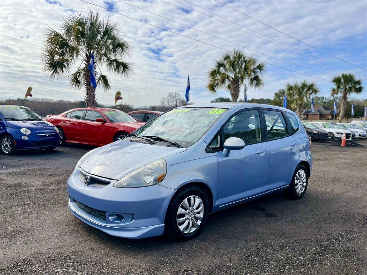 2008 Blue /Black Honda Fit (JHMGD38468S) with an 1.5l I-4 MPI Sohc Vtec 1. engine, Automatic transmission, located at 745 East Steele Rd., West Columbia, SC, 29170, (803) 755-9148, 33.927212, -81.148483 - Special Internet Price! 2008 Honda Fit with AM/FM radio, Manual air conditioning, Cloth interior, Powered windows, Powered door locks, Plus more! - Photo#0