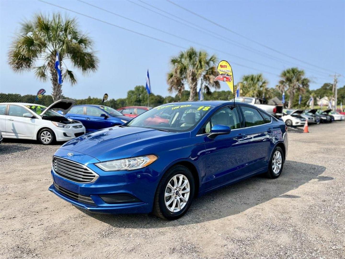 2018 Blue /Tan Ford Fusion (3FA6P0G70JR) with an 2.5l I-4 Smpi Dohc 2.5l engine, Automatic transmission, located at 745 East Steele Rd., West Columbia, SC, 29170, (803) 755-9148, 33.927212, -81.148483 - Special Internet Price! 2018 Ford Fusion with AM/FM radio, Bluetooth, Backup camera, Cruise control, Push to start, Automatic air conditioning, Powered windows, Powered door locks, Plus more! - Photo#0