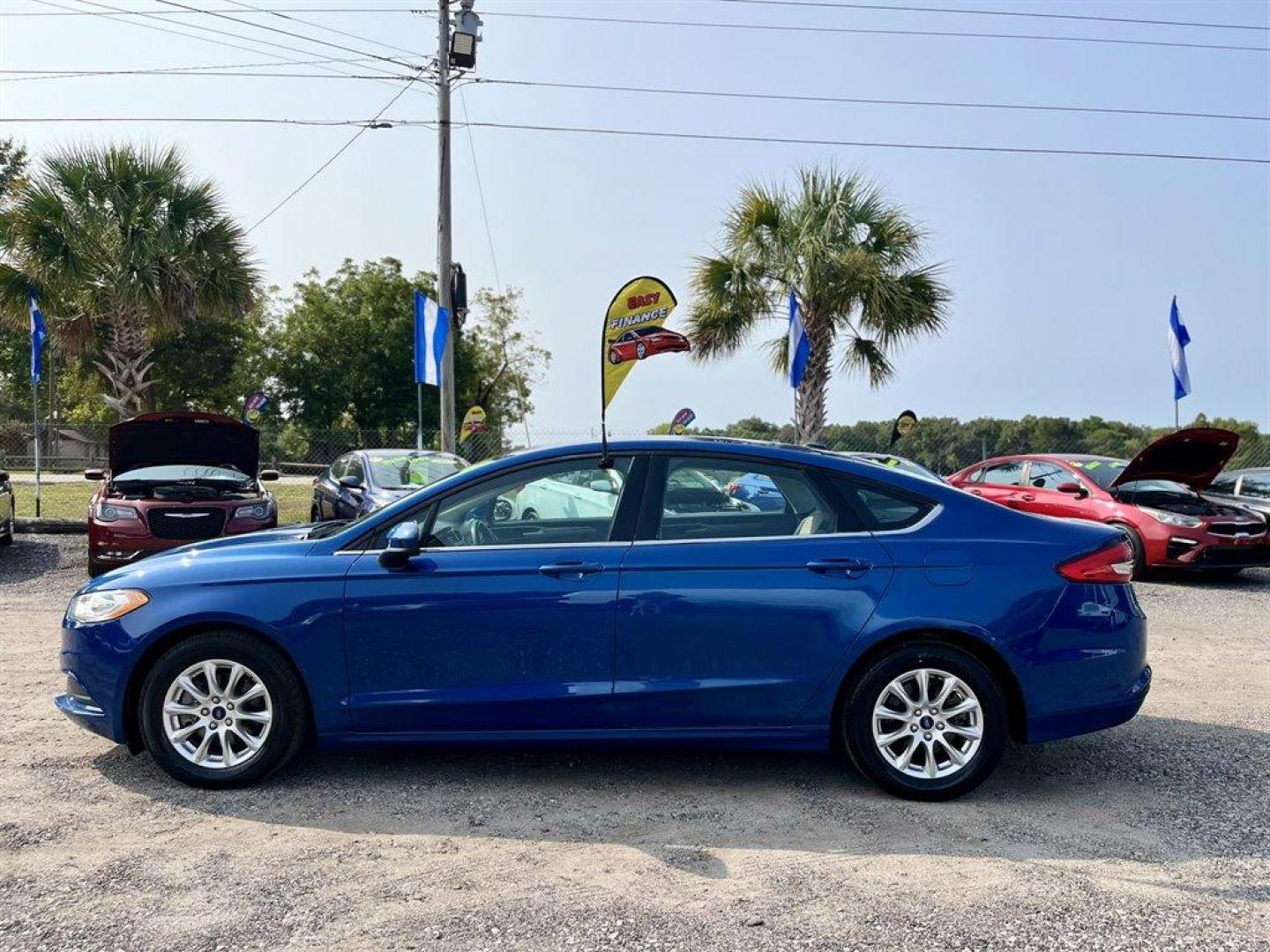 2018 Blue /Tan Ford Fusion (3FA6P0G70JR) with an 2.5l I-4 Smpi Dohc 2.5l engine, Automatic transmission, located at 745 East Steele Rd., West Columbia, SC, 29170, (803) 755-9148, 33.927212, -81.148483 - Special Internet Price! 2018 Ford Fusion with AM/FM radio, Bluetooth, Backup camera, Cruise control, Push to start, Automatic air conditioning, Powered windows, Powered door locks, Plus more! - Photo#1