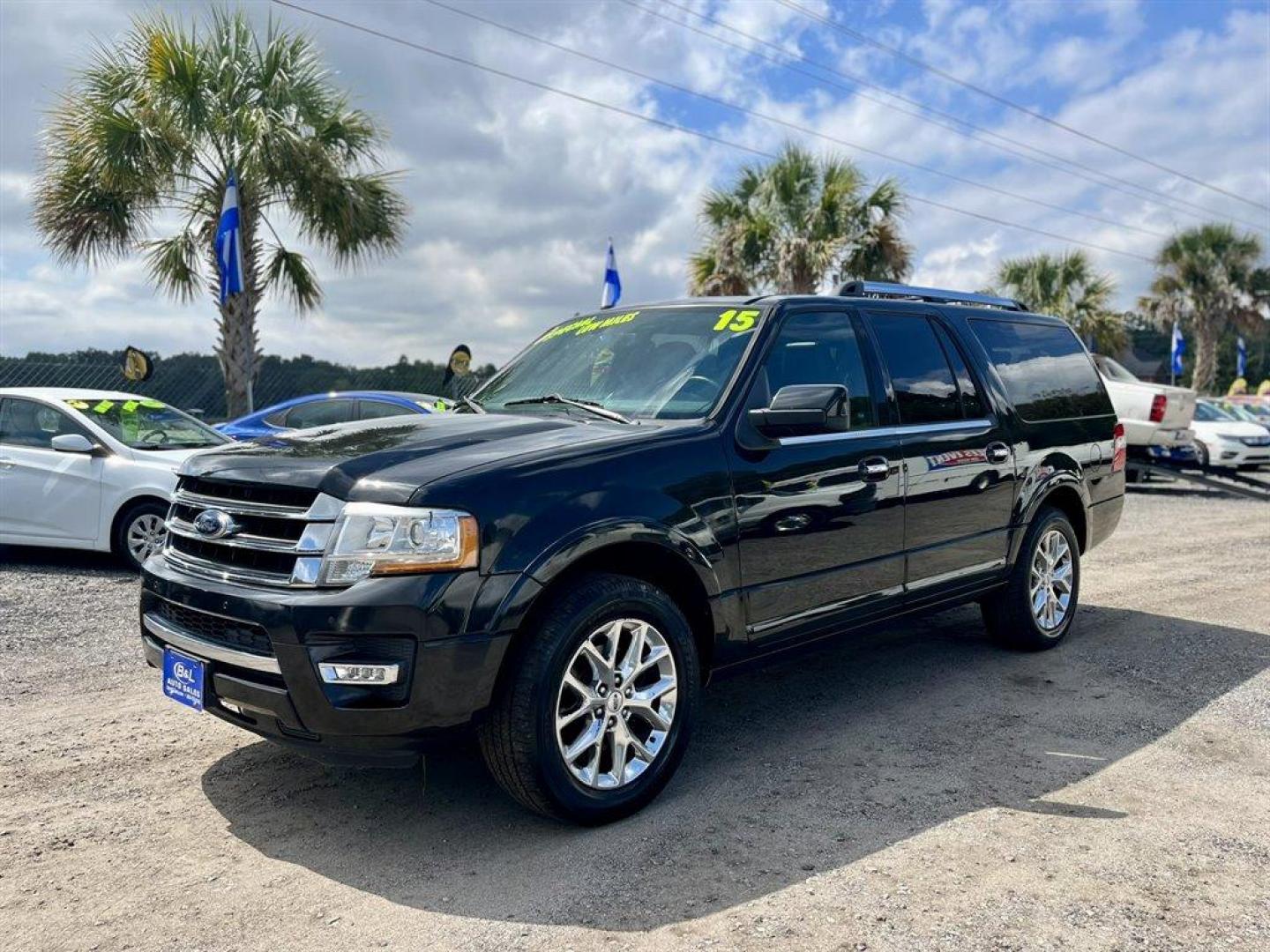 2015 Black /Black Ford Expedition EL (1FMJK1KT0FE) with an 3.5l V6 DI T/C Ecoboost 3 engine, Automatic transmission, located at 745 East Steele Rd., West Columbia, SC, 29170, (803) 755-9148, 33.927212, -81.148483 - Special Internet Price! 2015 Ford Expedition EL with AM/FM radio, Cruise control, Sunroof, Navigation, Push to start, Keyless entry, Powered front seats, 3rd row seating, Powered liftgate, Powered 3rd row, Powered windows, Powered door locks, Plus more! - Photo#0