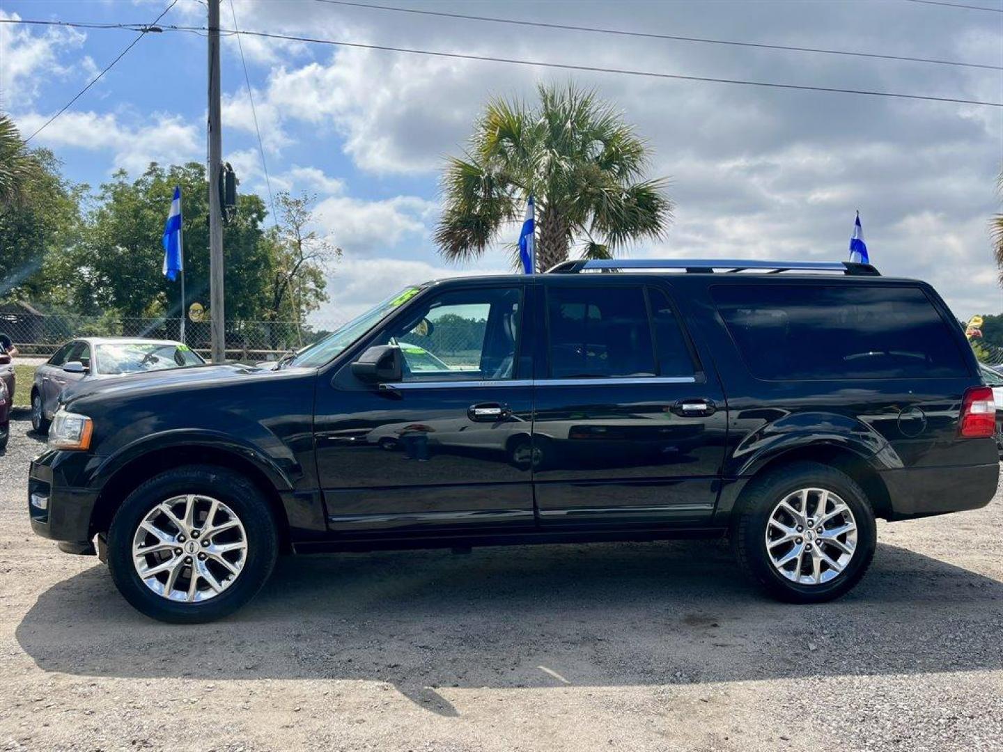 2015 Black /Black Ford Expedition EL (1FMJK1KT0FE) with an 3.5l V6 DI T/C Ecoboost 3 engine, Automatic transmission, located at 745 East Steele Rd., West Columbia, SC, 29170, (803) 755-9148, 33.927212, -81.148483 - Special Internet Price! 2015 Ford Expedition EL with AM/FM radio, Cruise control, Sunroof, Navigation, Push to start, Keyless entry, Powered front seats, 3rd row seating, Powered liftgate, Powered 3rd row, Powered windows, Powered door locks, Plus more! - Photo#1