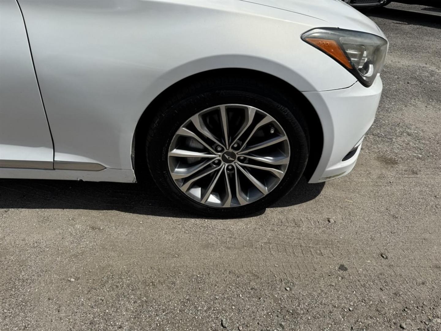 2015 White /Black Hyundai Genesis (KMHGN4JE2FU) with an 3.8l V6 DI Dohc Cvvt 3.8l engine, Automatic transmission, located at 745 East Steele Rd., West Columbia, SC, 29170, (803) 755-9148, 33.927212, -81.148483- Photo#26