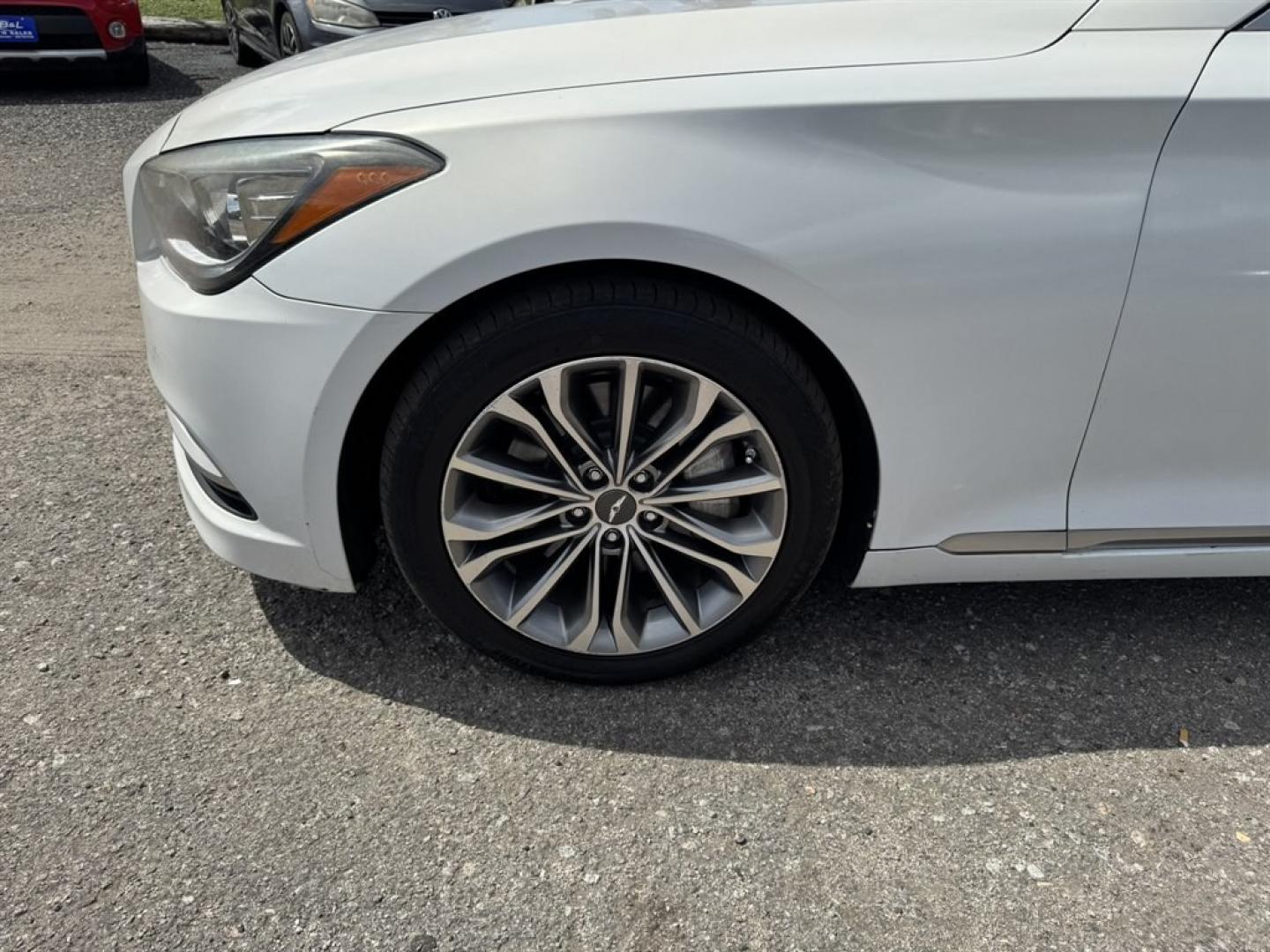 2015 White /Black Hyundai Genesis (KMHGN4JE2FU) with an 3.8l V6 DI Dohc Cvvt 3.8l engine, Automatic transmission, located at 745 East Steele Rd., West Columbia, SC, 29170, (803) 755-9148, 33.927212, -81.148483- Photo#29