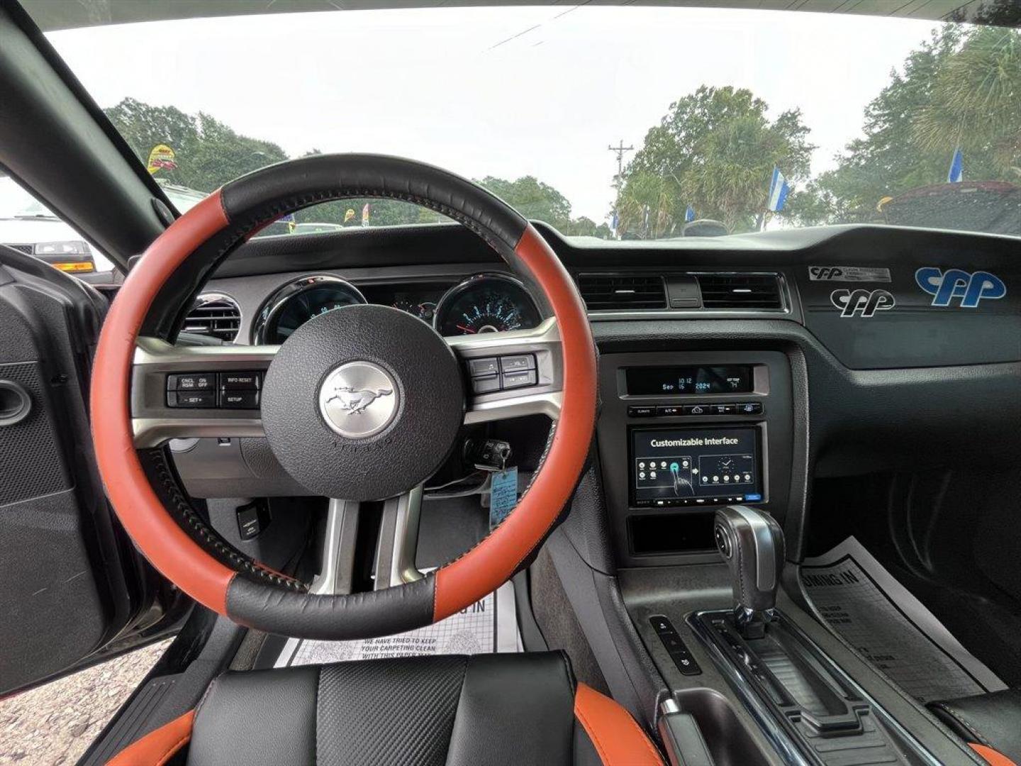 2013 Orange /Black Ford Mustang (1ZVBP8FF6D5) with an 5.0l V8 SFI 5.0l engine, Automatic transmission, located at 745 East Steele Rd., West Columbia, SC, 29170, (803) 755-9148, 33.927212, -81.148483 - Special Internet Price! 2013 Ford Mustang with AM/FM radio, Cruise control, Manual air conditioning, Aftermarket front bucket seats, Powered windows, Powered door locks, Plus more! - Photo#9