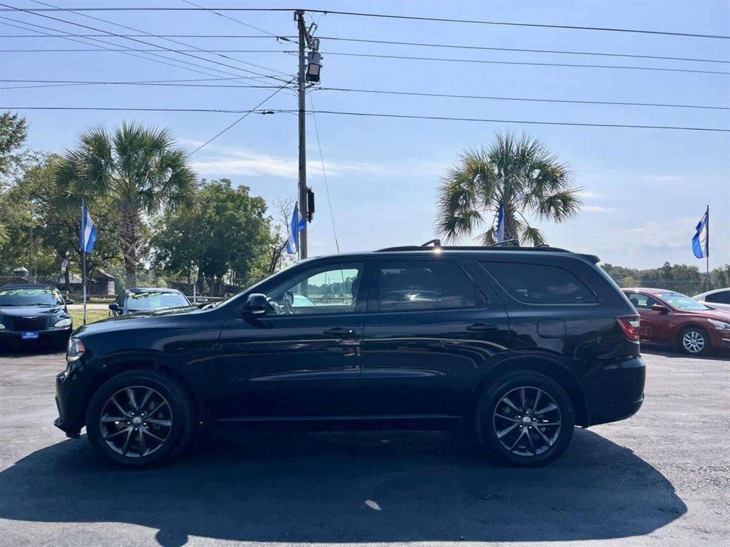 2017 Black /Black Dodge Durango (1C4RDJDG1HC) with an 3.6l V6 MPI Dohc 3.6l engine, Automatic transmission, located at 745 East Steele Rd., West Columbia, SC, 29170, (803) 755-9148, 33.927212, -81.148483 - Special Internet Price! 2017 Dodge Durango with Bluetooth, AM/FM radio, Backup camera, Navigation, Cruise control, Third row seating, Leather interior, Sunroof, Push to start, Keyless entry, Powered liftgate, Powered windows, Powered door locks, Plus more! - Photo#1