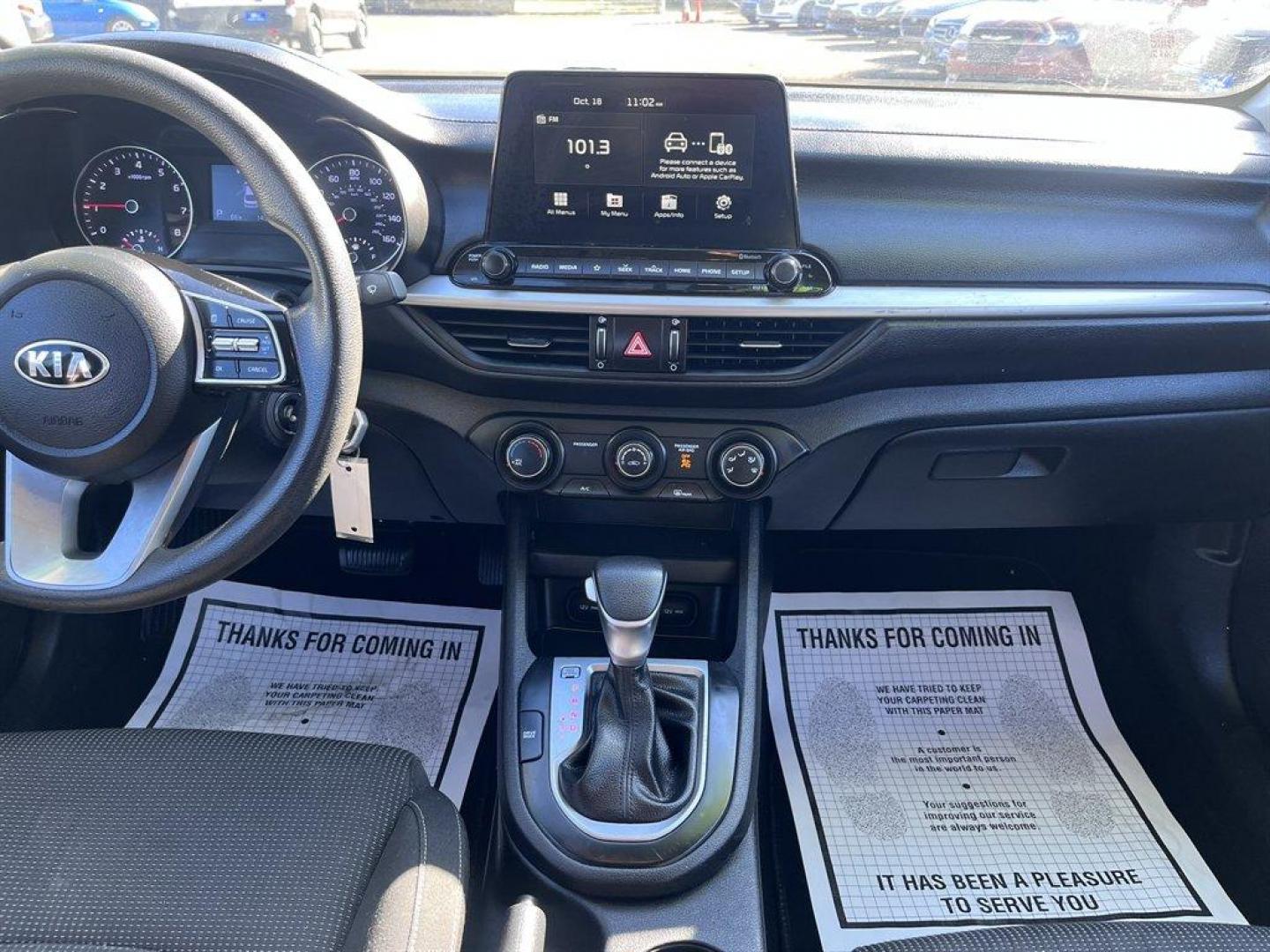 2021 Silver /Black Kia Forte (3KPF24AD1ME) with an 2.0l I-4 MPI Dohc 2.0l engine, Automatic transmission, located at 745 East Steele Rd., West Columbia, SC, 29170, (803) 755-9148, 33.927212, -81.148483 - Special Internet Price! 2021 Kia Forte with AM/FM/MP3 Audio System, 2 LCD Monitors In The Front, Cruise Control, Backup Camera, Manual Air Conditioning, Keyless Entry, Front Bucket Seats, Cloth Seats, Bench Rear Seat, Powered Windows, Powered Door Locks, Plus More! - Photo#13