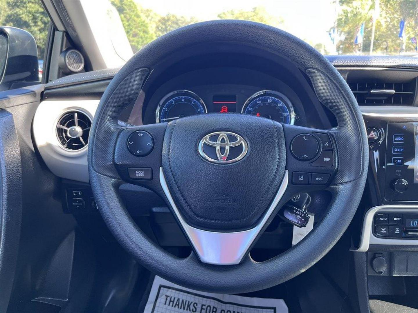 2019 Silver /Grey Toyota Corolla (5YFBURHE7KP) with an 1.8l I-4 EFI Dohc 1.8l engine, Automatic transmission, located at 745 East Steele Rd., West Columbia, SC, 29170, (803) 755-9148, 33.927212, -81.148483 - Special Internet Price! 2019 Toyota Corolla with AM/FM CD player, Bluetooth, 1 LCD Monitor In The Front, Backup Camera, Automatic Air Conditioning, Remote Keyless Entry, Cruise Control, 60-40 Folding Bench Rear Seat, Fabric Seats, Powered Windows, Powered Door Locks, Plus More! - Photo#9