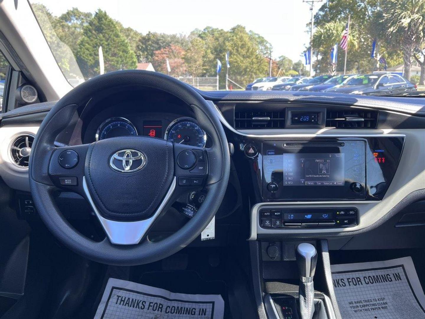 2019 Silver /Grey Toyota Corolla (5YFBURHE7KP) with an 1.8l I-4 EFI Dohc 1.8l engine, Automatic transmission, located at 745 East Steele Rd., West Columbia, SC, 29170, (803) 755-9148, 33.927212, -81.148483 - Special Internet Price! 2019 Toyota Corolla with AM/FM CD player, Bluetooth, 1 LCD Monitor In The Front, Backup Camera, Automatic Air Conditioning, Remote Keyless Entry, Cruise Control, 60-40 Folding Bench Rear Seat, Fabric Seats, Powered Windows, Powered Door Locks, Plus More! - Photo#8