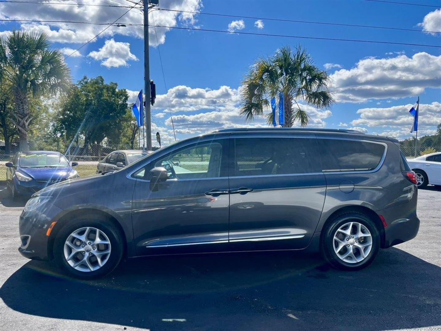 2017 Grey /Grey Chrysler Pacifica (2C4RC1EGXHR) with an 3.6l V6 MPI Dohc 3.6l engine, Automatic transmission, located at 745 East Steele Rd., West Columbia, SC, 29170, (803) 755-9148, 33.927212, -81.148483 - Special Internet Price! 2017 Chrysler Pacifica Touring L Plus with Streaming Audio, Uconnect, 2 LCD Monitors In The Front, 2 LCD Row Monitors In The Rear, Navigation, Backup Camera, Rear Entertainment System, Cruise Control, Keyless Entry, Push To Start, Bucket Folding Captain Rear Seats, Heated Fr - Photo#1