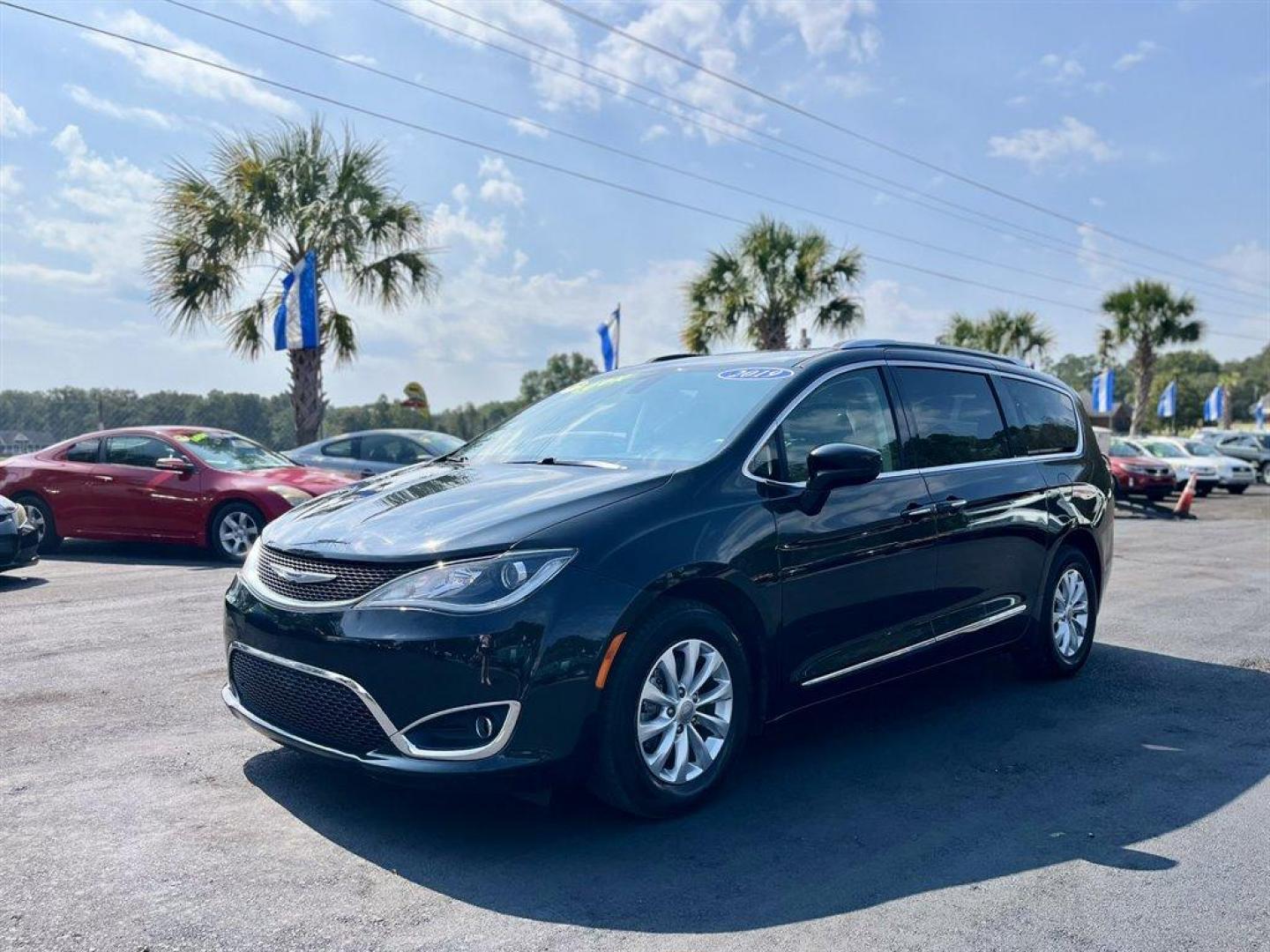 2019 Black /Black Chrysler Pacifica (2C4RC1BG5KR) with an 3.6l V6 MPI Dohc 3.6l engine, Automatic transmission, located at 745 East Steele Rd., West Columbia, SC, 29170, (803) 755-9148, 33.927212, -81.148483 - Special Internet Price! 2019 Chrysler Pacifica with Bluetooth, AM/FM radio, Cruise control, Backup camera, Push to start, Keyless entry, Leather interior, Third row seating, Powered rear sliding doors, Powered liftgate, Powered windows, Powered door locks, Plus more! - Photo#0