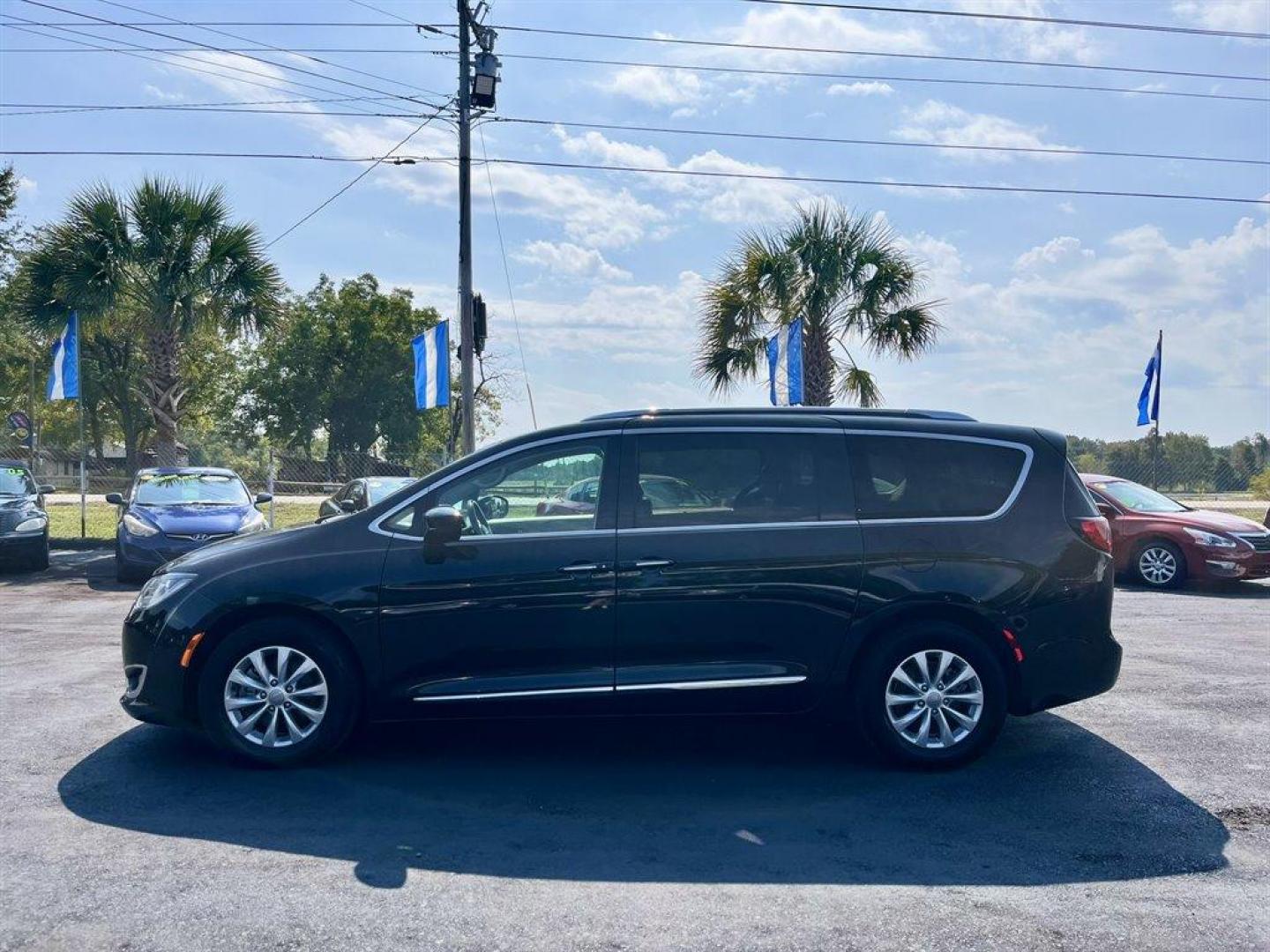 2019 Black /Black Chrysler Pacifica (2C4RC1BG5KR) with an 3.6l V6 MPI Dohc 3.6l engine, Automatic transmission, located at 745 East Steele Rd., West Columbia, SC, 29170, (803) 755-9148, 33.927212, -81.148483 - Special Internet Price! 2019 Chrysler Pacifica with Bluetooth, AM/FM radio, Cruise control, Backup camera, Push to start, Keyless entry, Leather interior, Third row seating, Powered rear sliding doors, Powered liftgate, Powered windows, Powered door locks, Plus more! - Photo#1