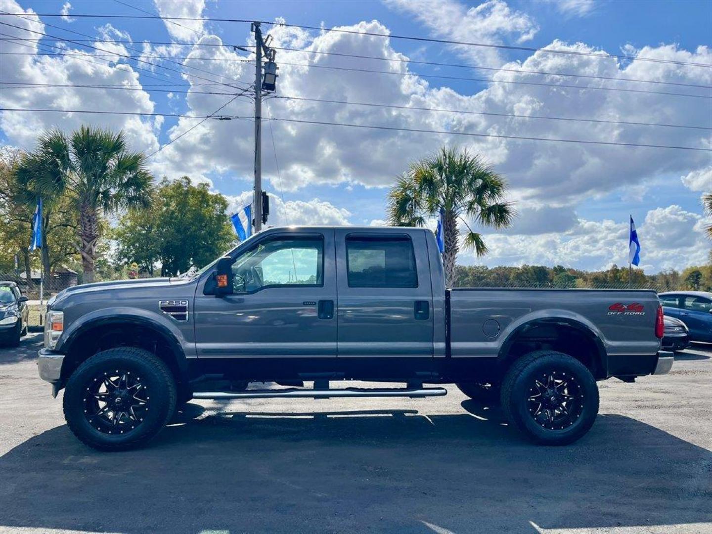 2008 Grey /Grey Ford F250sd (1FTSW21R88E) with an 6.4l V8 FI DSL 6.4l engine, Automatic transmission, located at 745 East Steele Rd., West Columbia, SC, 29170, (803) 755-9148, 33.927212, -81.148483 - Special Internet Price! 2008 Ford F250sd with AM/FM stereo, Manual air conditioning, Cruise control, 4X4, Premium leather interior, Aftermarket backup camera, Rear split folding bench, Powered windows, Powered door locks, Keyless entry, Plus more! - Photo#1