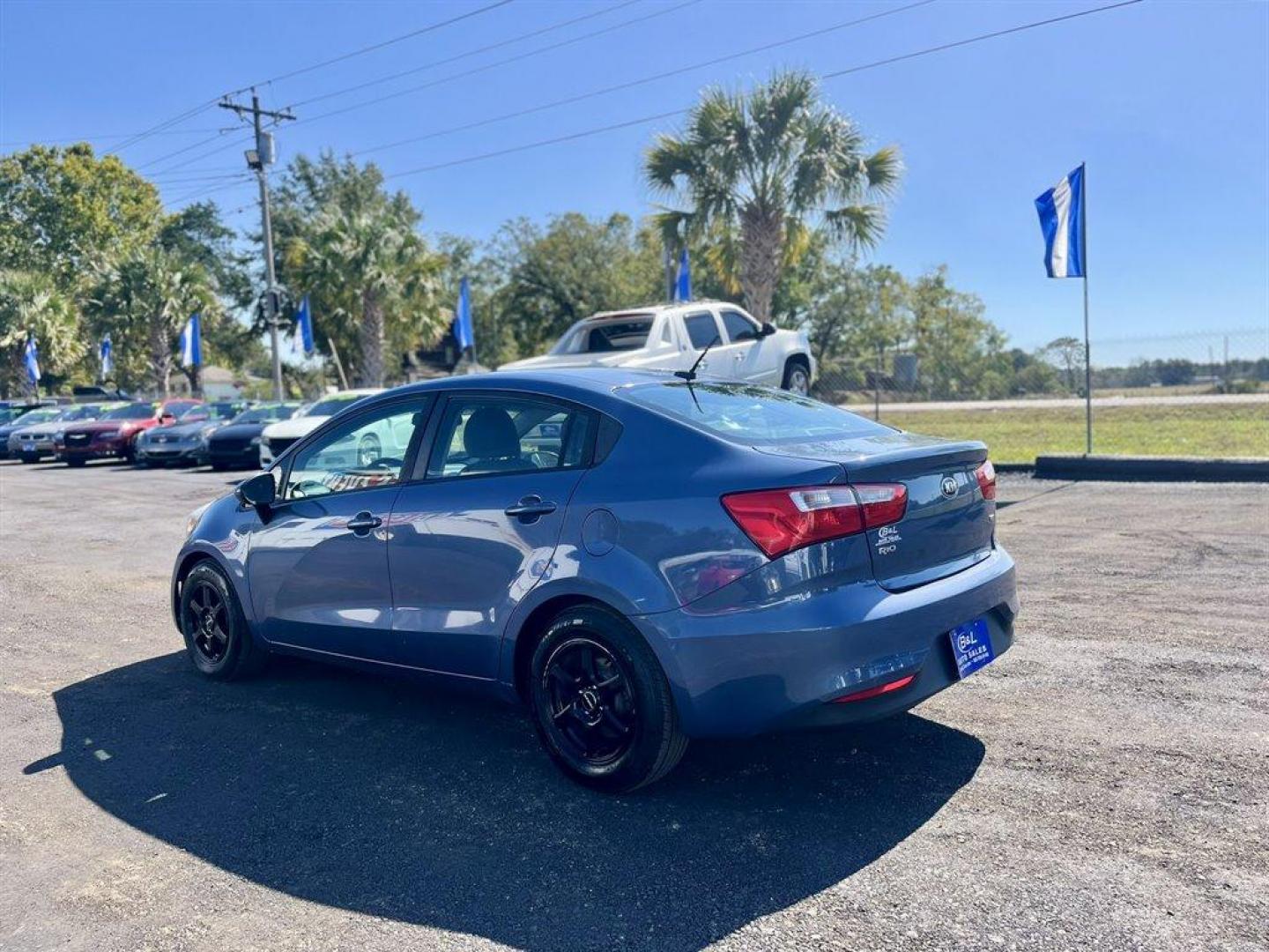 2016 Blue /Black Kia Rio (KNADM4A30G6) with an 1.6l I-4 DI Dohc Cvvt 1.6 engine, Automatic transmission, located at 745 East Steele Rd., West Columbia, SC, 29170, (803) 755-9148, 33.927212, -81.148483 - Special Internet Price! 2016 Kia Rio with AM/FM/CD MP3 Audio System, Manual Air Conditioning, 60-40 Folding Bench Rear Seat, Front Bucket Seats, Fabric Seats, Powered Windows, Powered Door Locks, Plus More! - Photo#2