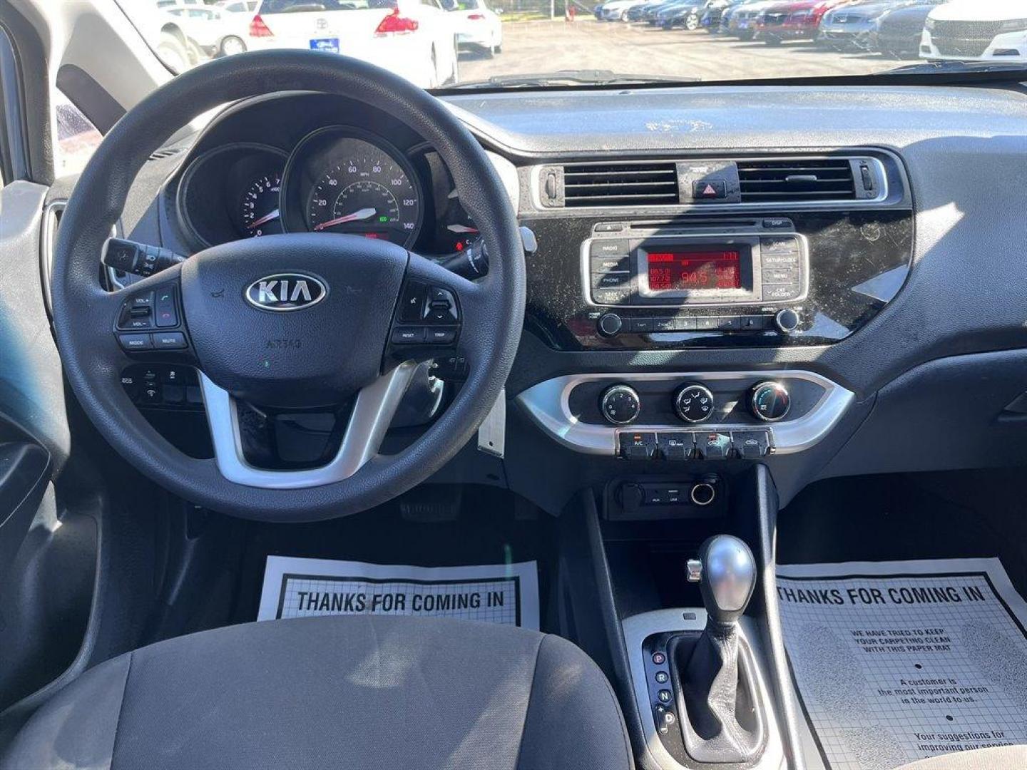 2016 Blue /Black Kia Rio (KNADM4A30G6) with an 1.6l I-4 DI Dohc Cvvt 1.6 engine, Automatic transmission, located at 745 East Steele Rd., West Columbia, SC, 29170, (803) 755-9148, 33.927212, -81.148483 - Special Internet Price! 2016 Kia Rio with AM/FM/CD MP3 Audio System, Manual Air Conditioning, 60-40 Folding Bench Rear Seat, Front Bucket Seats, Fabric Seats, Powered Windows, Powered Door Locks, Plus More! - Photo#8