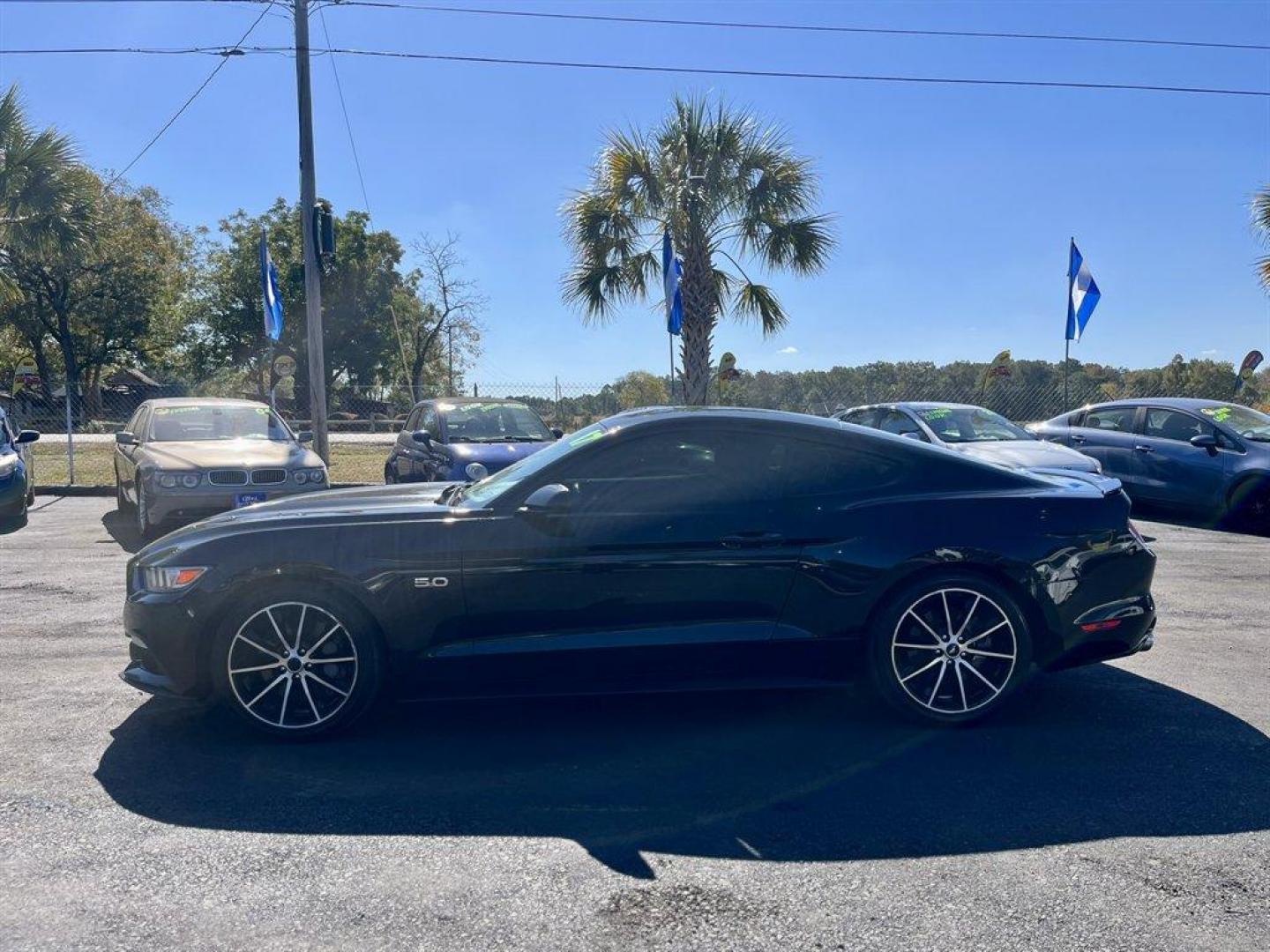 2017 Black /Black Ford Mustang (1FA6P8CF0H5) with an 5.0l V8 SFI 5.0l engine, Manual transmission, located at 745 East Steele Rd., West Columbia, SC, 29170, (803) 755-9148, 33.927212, -81.148483 - Special Internet Price! 2017 Ford Mustang With AM/FM Stereo, 2 LCD Monitors In The Front, Manual Air Conditioning, Cruise Control, Cloth Sport Bucket Seats, Remote Keyless Entry, 6-Speed Manual, Powered Windows, Powered Door Locks, Plus More! - Photo#1