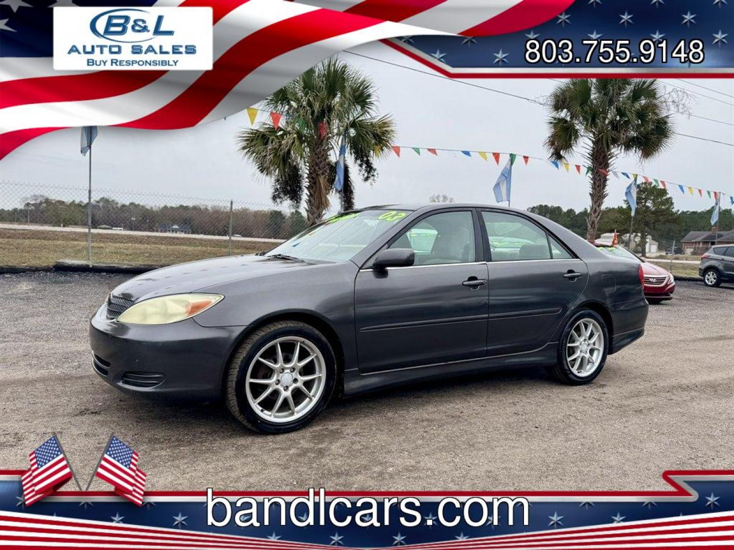 2003 Grey /Grey Toyota Camry (4T1BE32K43U) with an 2.4l I-4 EFI Dohc 2.4l engine, Automatic transmission, located at 745 East Steele Rd., West Columbia, SC, 29170, (803) 755-9148, 33.927212, -81.148483 - Photo#0
