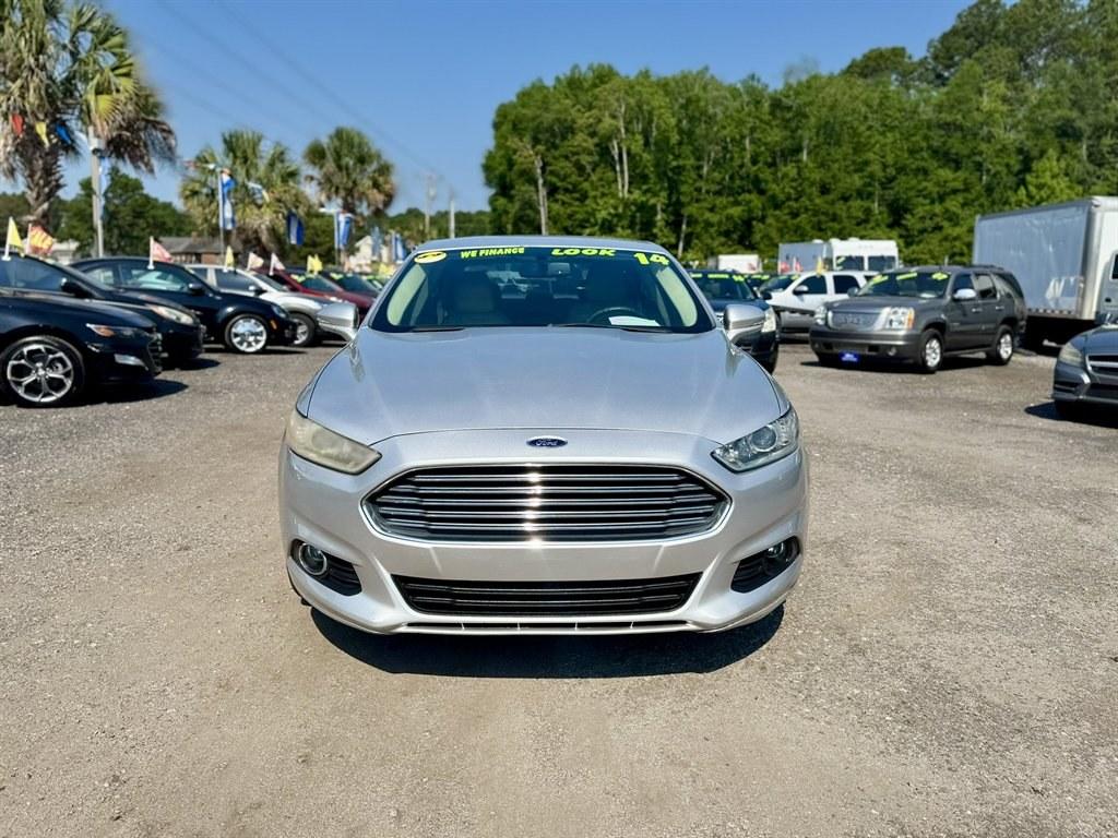 2014 Silver /Tan Ford Fusion (3FA6P0HDXER) with an 1.5l I-4 DI Dohc Ecoboost engine, Automatic transmission, located at 745 East Steele Rd., West Columbia, SC, 29170, (803) 755-9148, 33.927212, -81.148483- Photo#1