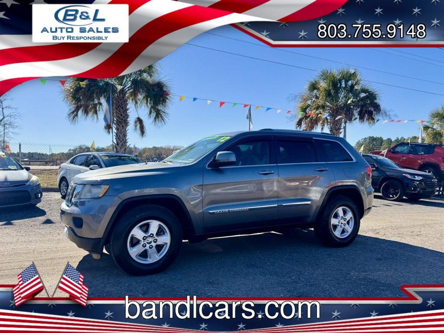 2012 Grey /Grey Jeep Grand Cherokee (1C4RJEAGXCC) with an 3.6l V6 MPI Dohc VVT Flex engine, Automatic transmission, located at 745 East Steele Rd., West Columbia, SC, 29170, (803) 755-9148, 33.927212, -81.148483 - Special Internet Price! 2012 Jeep Grand Cherokee - Photo#0