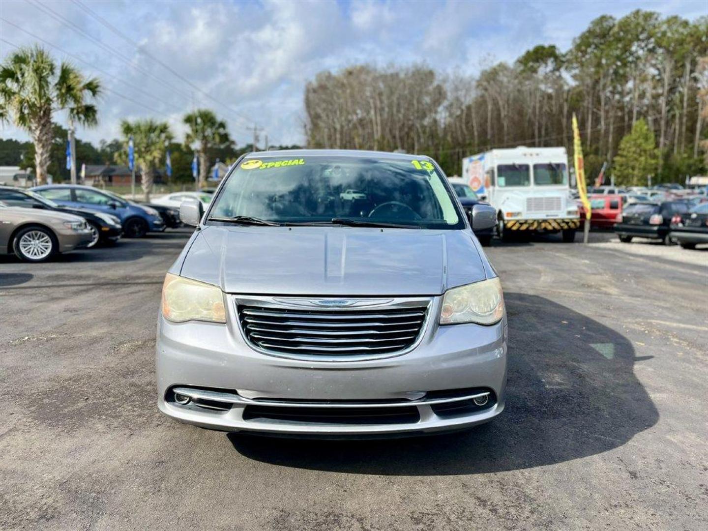 2013 Silver /Black Chrysler Town and Country (2C4RC1BG8DR) with an 3.6l V6 MPI Dohc VVT Flex engine, Automatic transmission, located at 745 East Steele Rd., West Columbia, SC, 29170, (803) 755-9148, 33.927212, -81.148483 - Special Internet Price! 2013 Chrysler Town and Country with AM/FM stereo, Backup camera, Uconnect, Automatic air conditioning, Cruise control, Leather interior, 2nd row overhead 9 VGA video screen, 3rd row 60/40 fold-in-floor bench seat, 2nd row Stow N' Go buckets, Power sliding rear doors, Powered - Photo#7