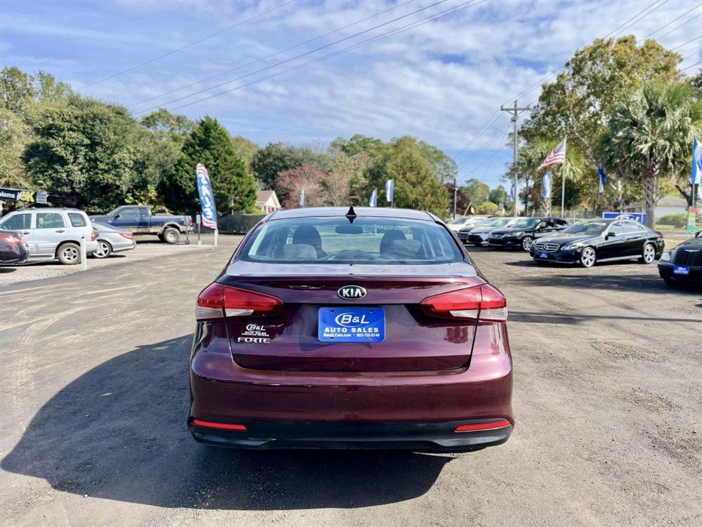 2018 Purple /Black Kia Forte (3KPFK4A75JE) with an 2.0l I-4 MPI Dohc 2.0l engine, Automatic transmission, located at 745 East Steele Rd., West Columbia, SC, 29170, (803) 755-9148, 33.927212, -81.148483 - Special Internet Price! 2018 Kia Forte with AM/FM Audio System, Manual Air Conditioning, Cruise Control, Keyless Entry, Woven Cloth Seats, Rear 60-40 Folding Bench Seats, Powered Windows, Powered Door Locks, Plus More! - Photo#3