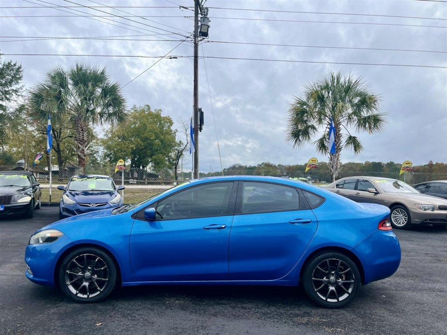 2015 Blue /Black Dodge Dart (1C3CDFAA5FD) with an 2.0l I-4 SFI Dohc 2.0l engine, Automatic transmission, located at 745 East Steele Rd., West Columbia, SC, 29170, (803) 755-9148, 33.927212, -81.148483 - Photo#1